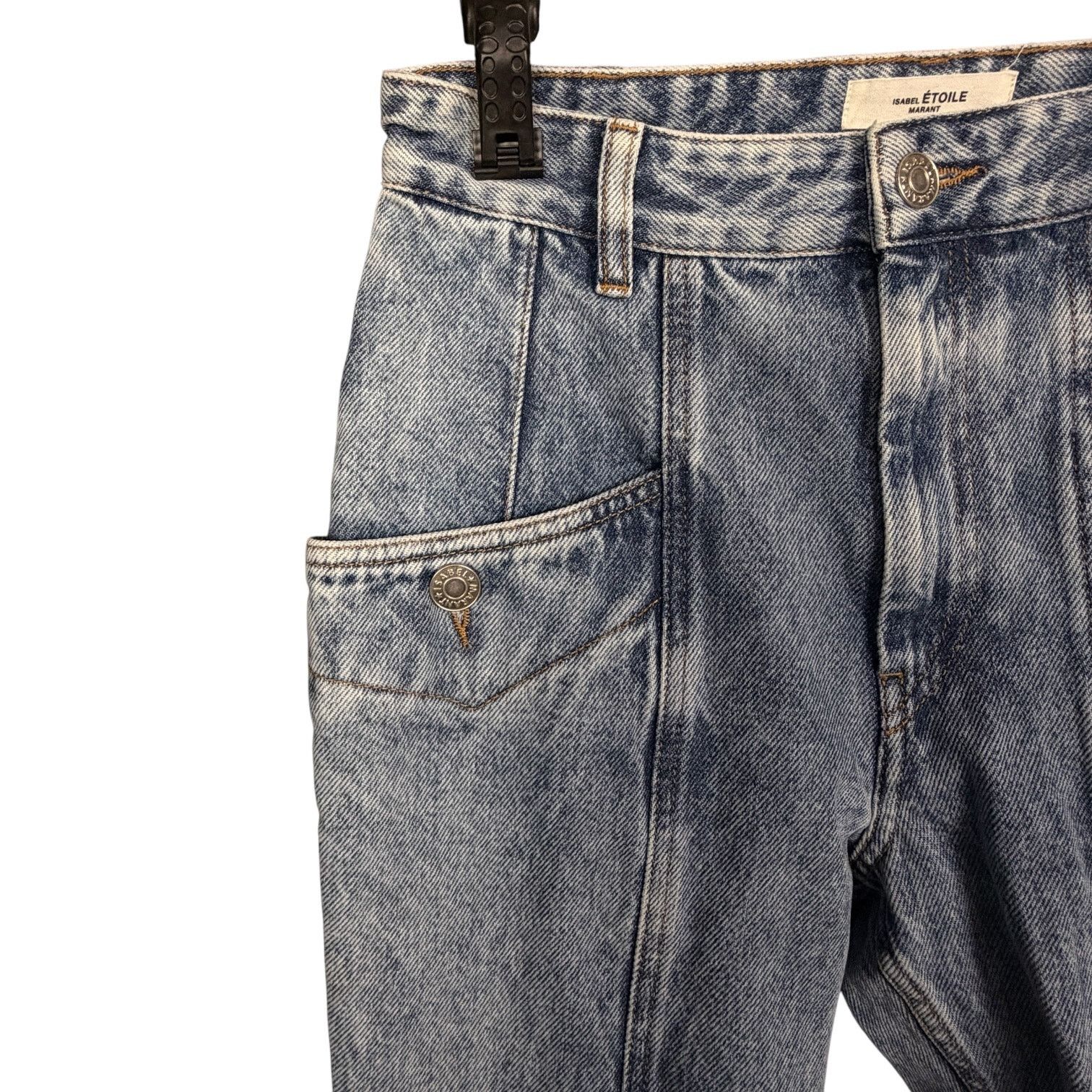 Isabel Marant Etoile Isabel Marant Etoile Straight Leg High Rise Jeans Light 34 Size 26" / US 2 / IT 38 - 3 Thumbnail