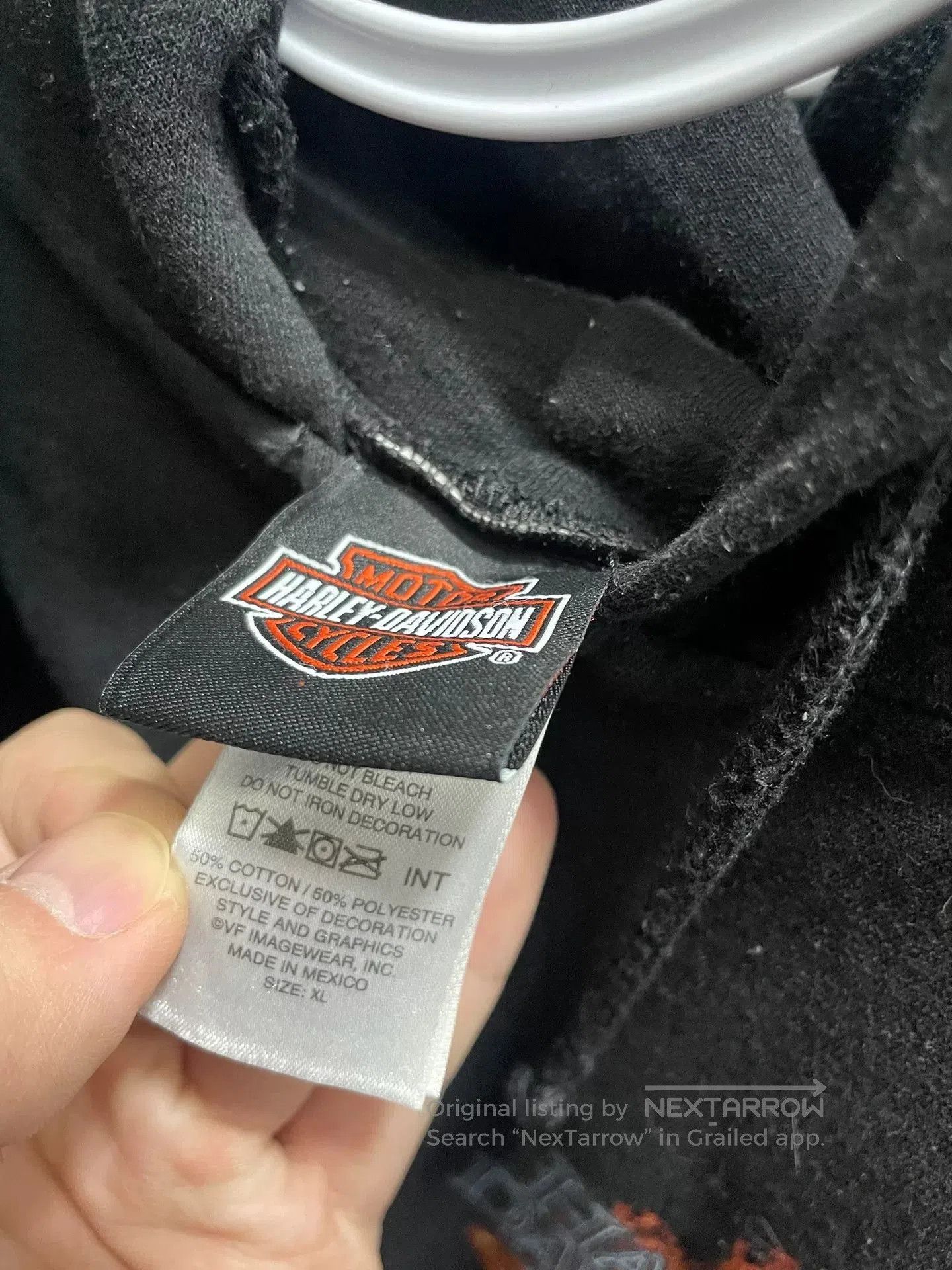 Vintage Vintage Harley Flame Zipup Hoodie. Size US XL / EU 56 / 4 - 7 Thumbnail