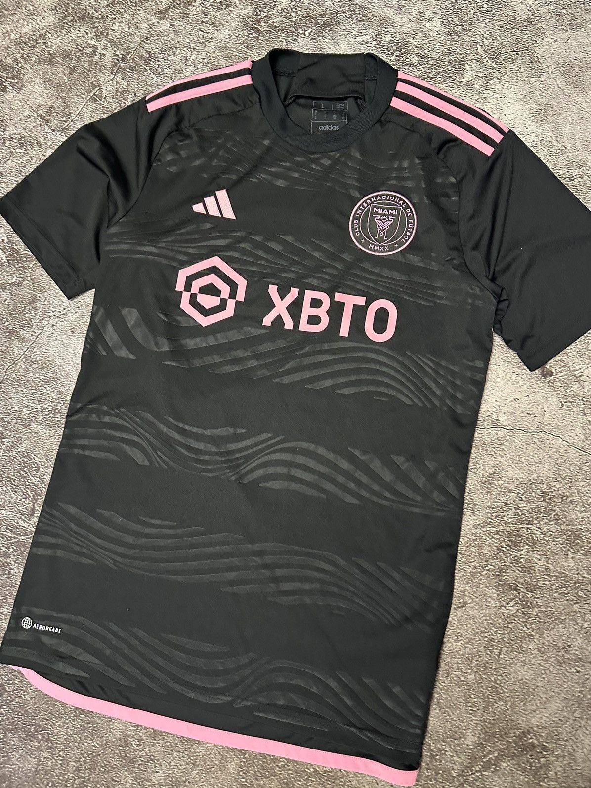 Adidas Inter Miami 2023 Away Jersey | Vintage Soccer Size US L / EU 52-54 / 3 - 3 Thumbnail