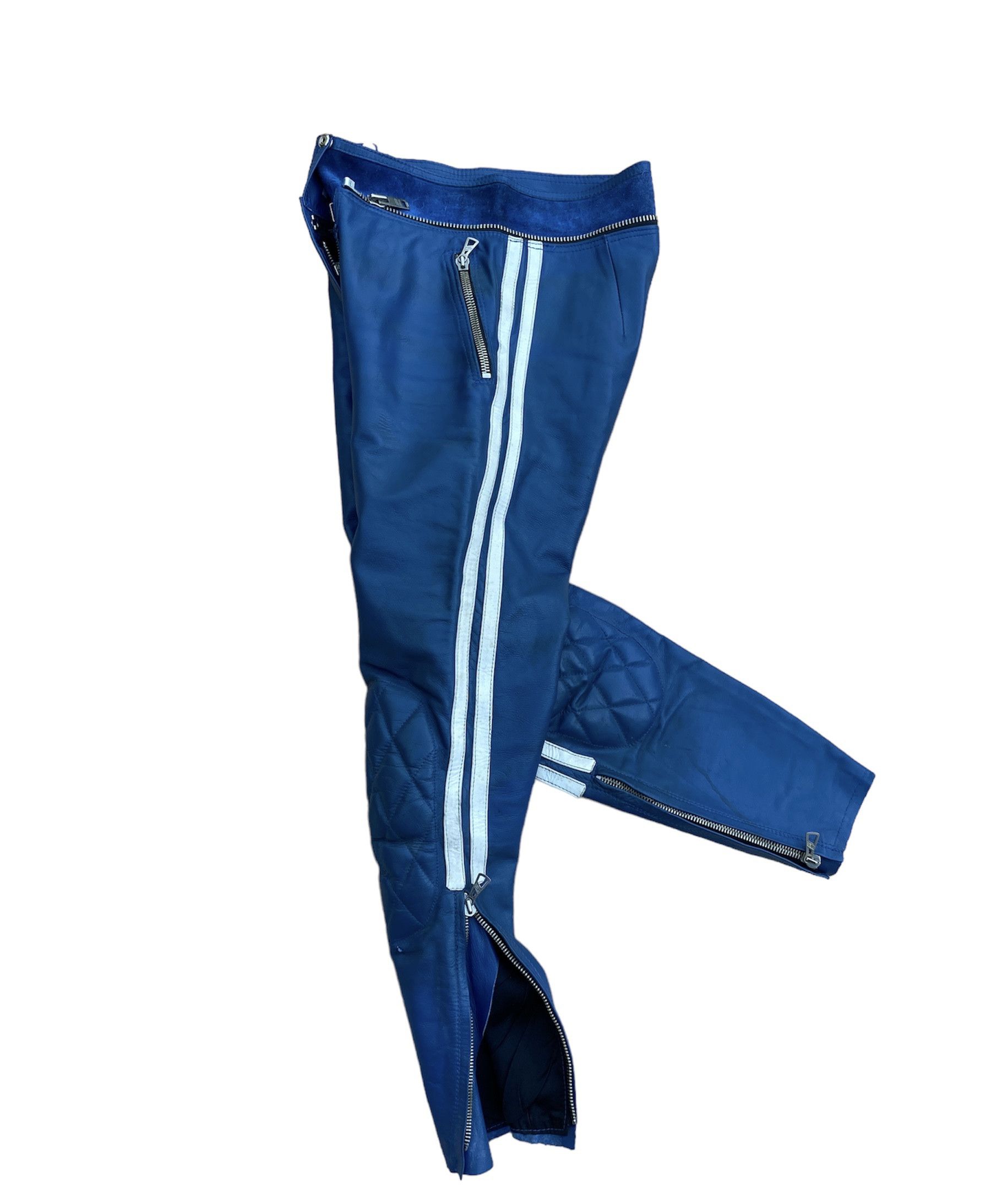 Vintage Vintage 80s German Motorcycle Racing Leather Biker Pants Size US 29 - 9 Thumbnail