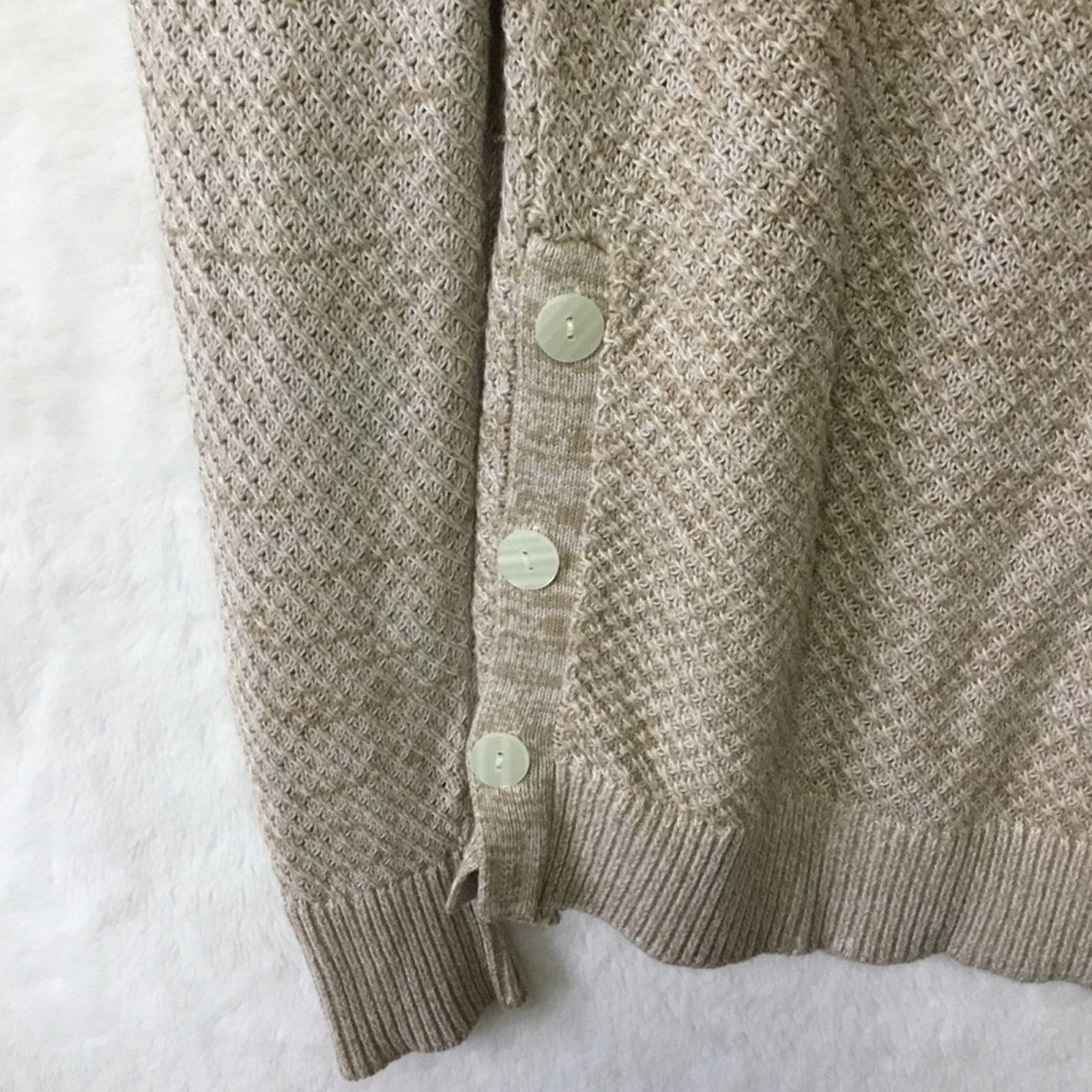 Ann Taylor Ann Taylor Light Brown Side Button Sweater Size S / US 4 / IT 40 - 3 Thumbnail