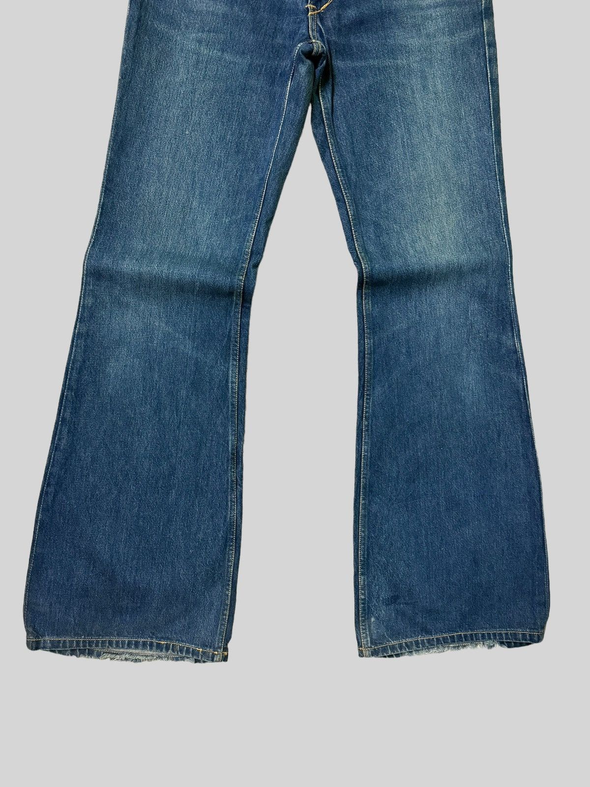 If Six Was Nine Vintage Flared BLUE EYES Scovill Zipper Bell bottom Denim Size US 30 / EU 46 - 6 Thumbnail