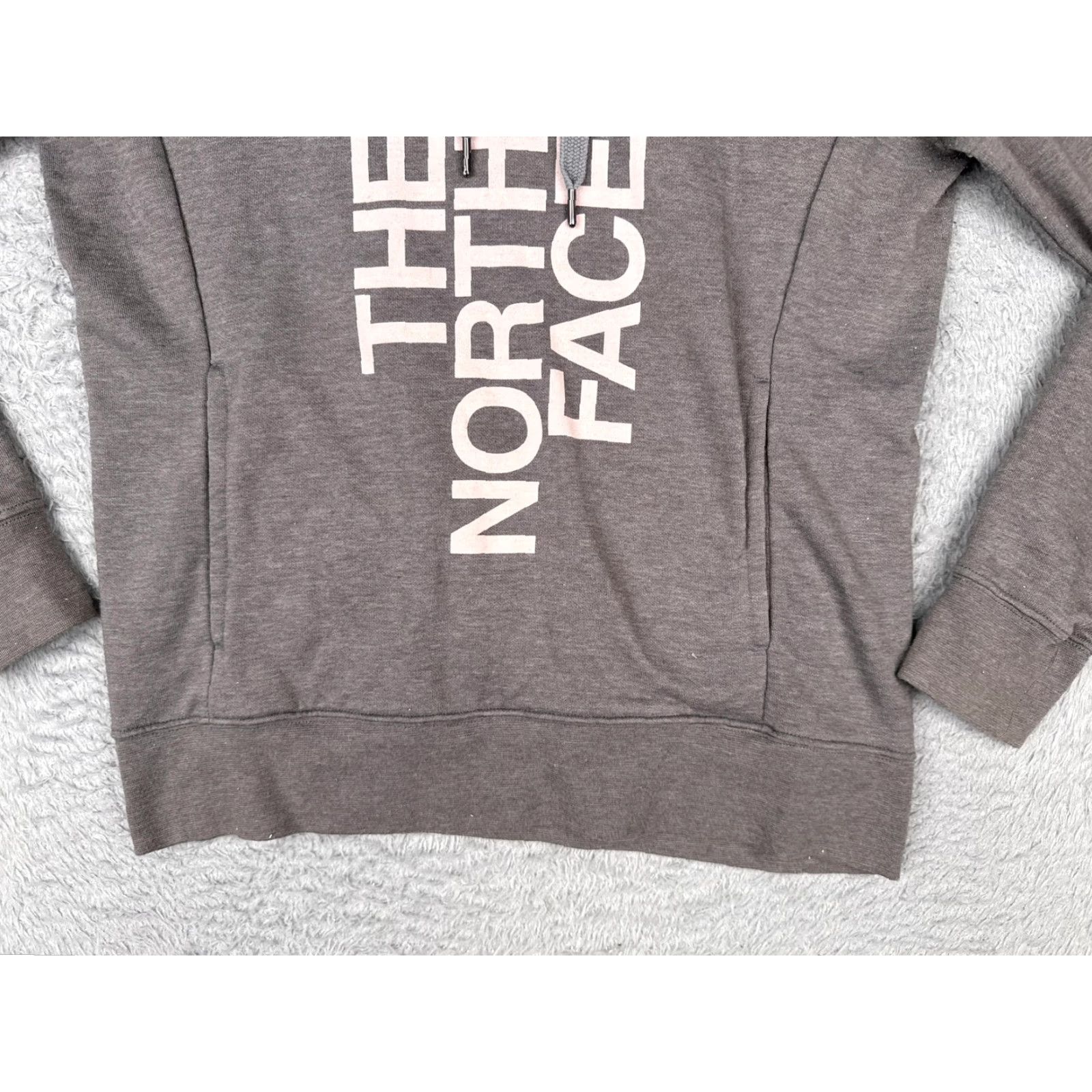 The North Face The North Face Hoodie Womens Medium Gray Pink Pullover Half Dome Logo Sweatshirt Size M / US 6-8 / IT 42-44 - 5 Thumbnail