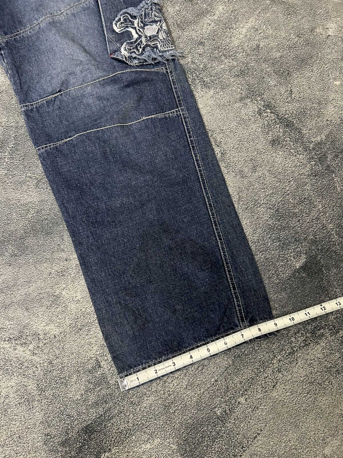 DrunknMunky Y2k Vtg Drunknmunky Baggy Jeans Embroidered Skull Size US 28 / EU 44 - 15 Thumbnail