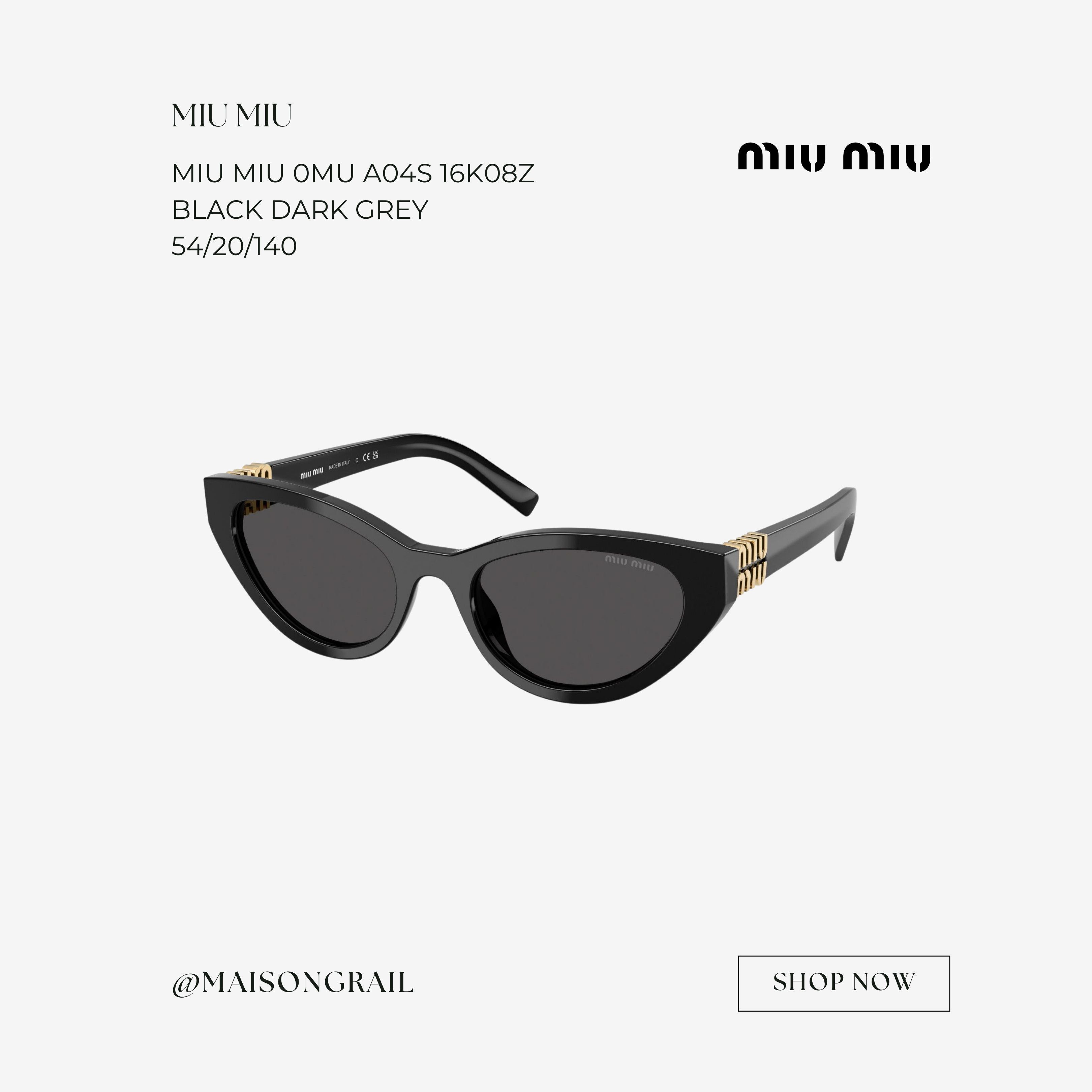 Miu Miu MIU MIU 0MU A04S 16K08Z SUNGLASSES Size ONE SIZE - 1 Thumbnail