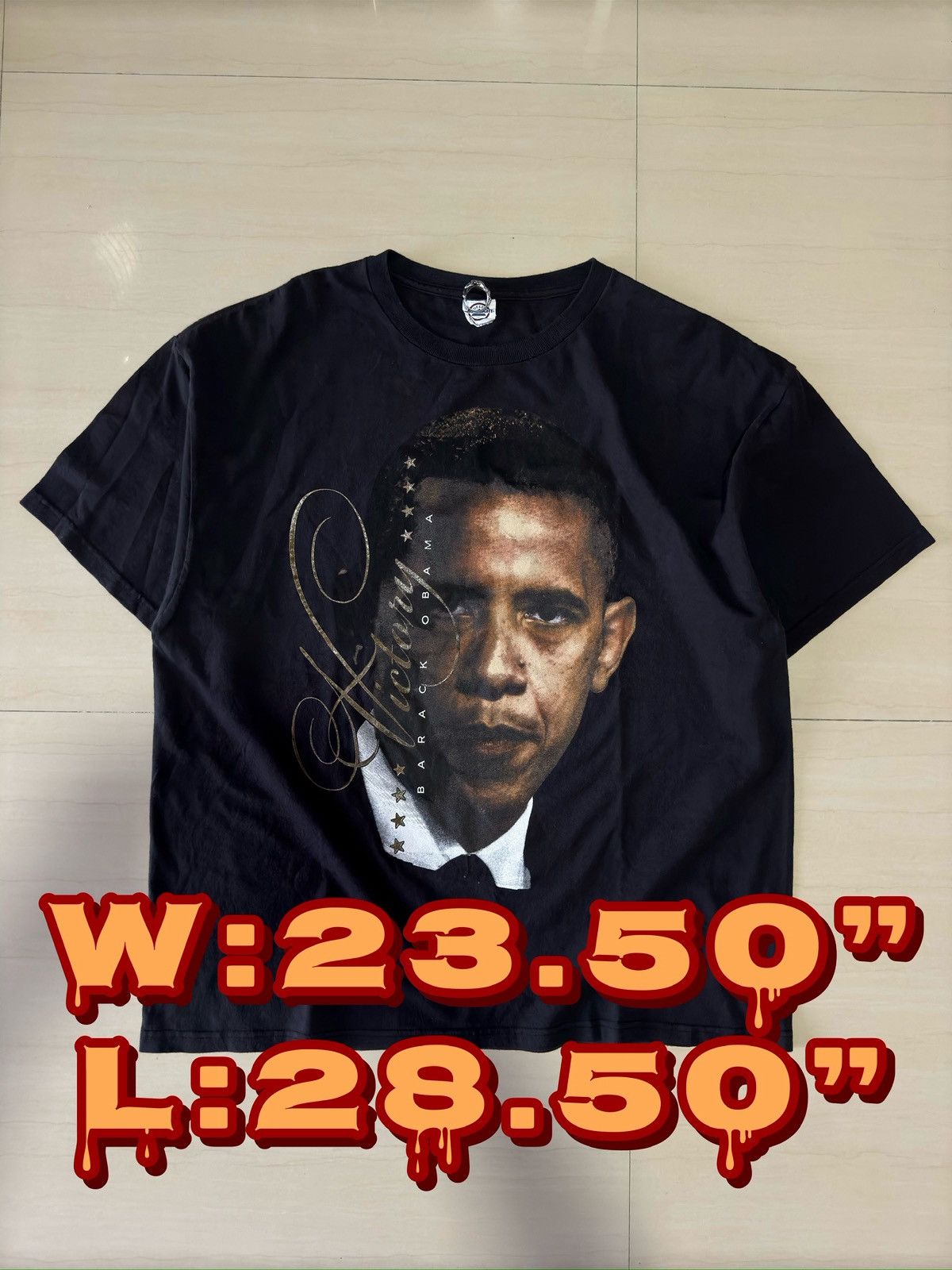 President's 00s Barack Obama Victory Democratic USA 44 Delta Tee T Shirt Size US XL / EU 56 / 4 - 1 Thumbnail