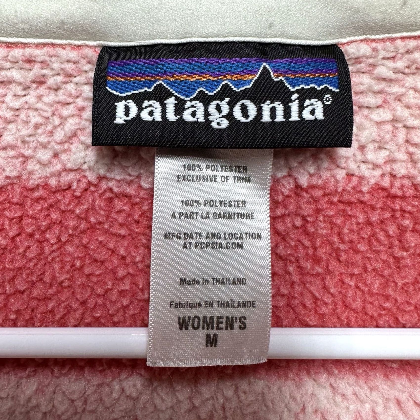 Patagonia Patagonia Better Sweater Womens Medium Pink Striped Pullover Fleece Size M / US 6-8 / IT 42-44 - 4 Thumbnail