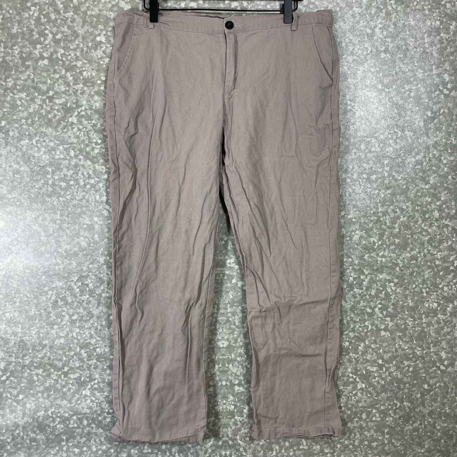Shein Shein Khaki Straight Leg Lightweight Chino Pants - Large Size 37" - 1 Thumbnail
