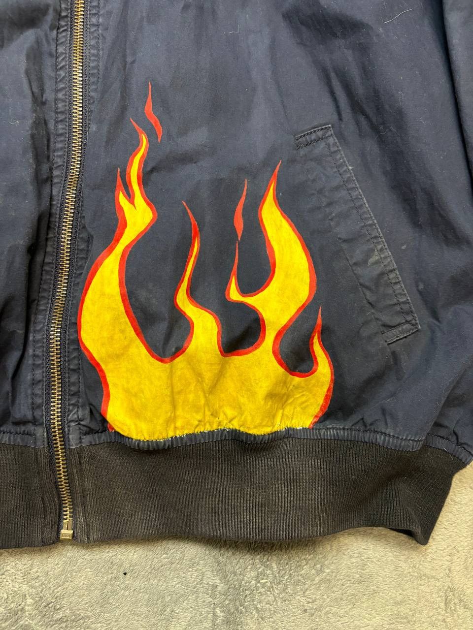 Polo Ralph Lauren × Ralph Lauren × Vintage Vintage Polo Ralph Lauren sport custom faded flame jacket Size US L / EU 52-54 / 3 - 5 Thumbnail