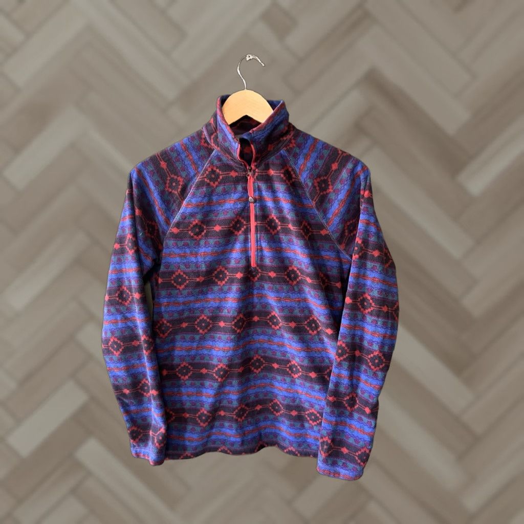 Eddie Bauer Eddie Bauer Womens Purple 1/4 Zip Fleece Mock Neck Pullover Sweatshirt M Adults Womens Pullover 1/4 Zip Fleece Purple Size M / US 6-8 / IT 42-44 - 1 Thumbnail
