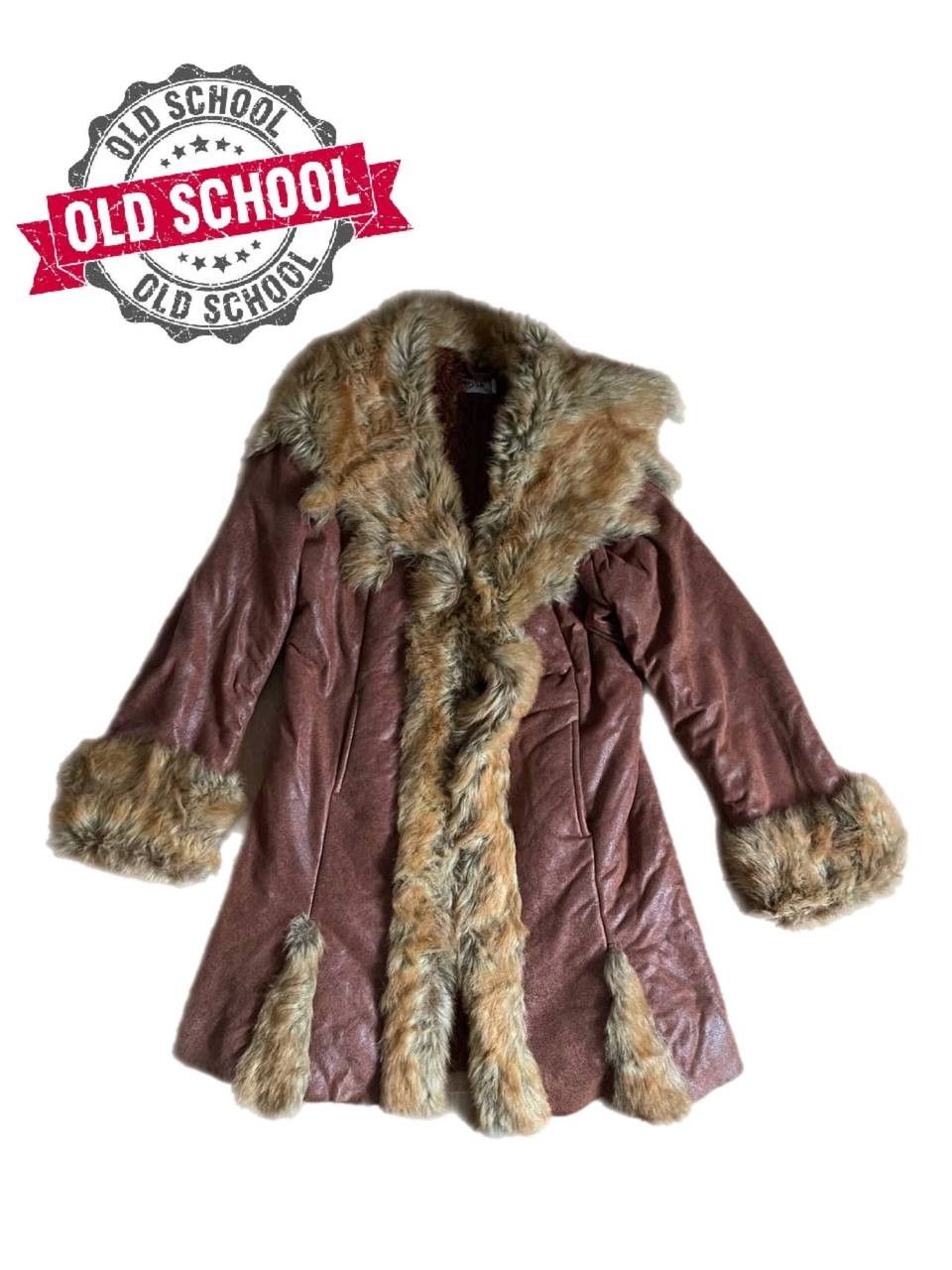 Vintage Vintage Faux Fur Sheepskin Suede Leather Coat Size M / US 6-8 / IT 42-44 - 1 Thumbnail
