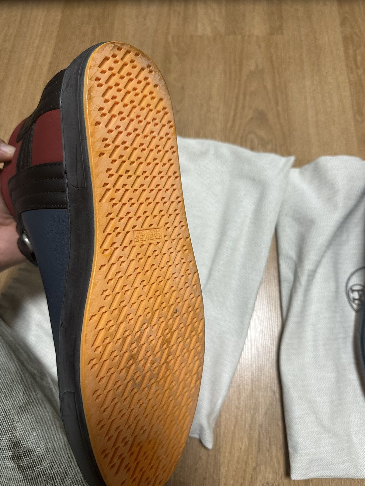 Hermes Hermes lions hi top sneakers size 44 Size US 10.5 / EU 43-44 - 4 Thumbnail