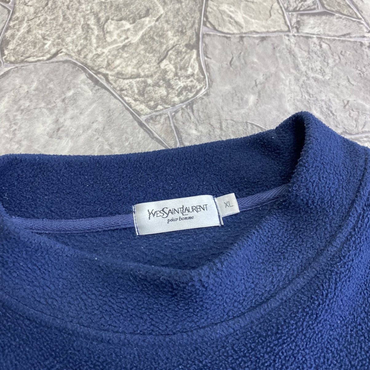 Yves Saint Laurent Vintage Yves Saint Laurent YSL Fleece Mock Neck Sweatshirt Size US XL / EU 56 / 4 - 5 Thumbnail