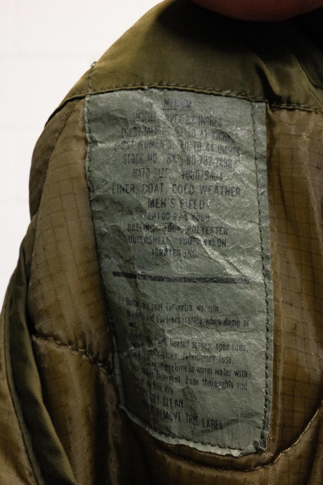 Unknown London Men's Military Cold Weather Quilted Jacket Liner Medium Size US M / EU 48-50 / 2 - 3 Thumbnail
