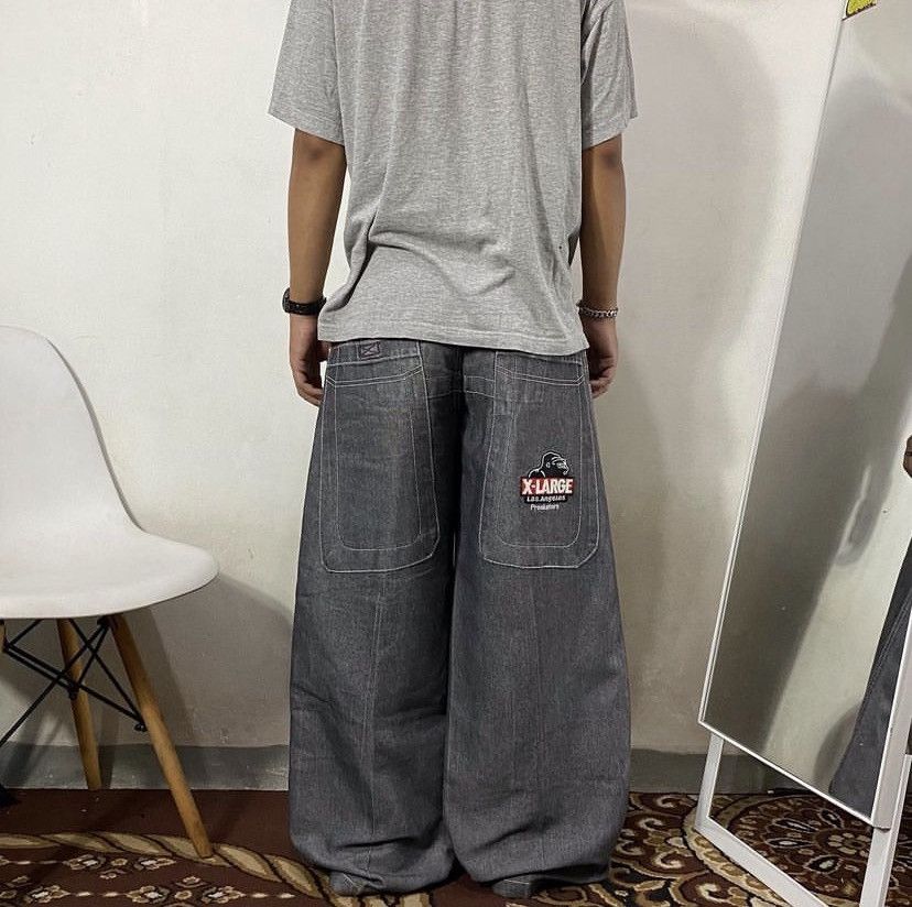 image of Avant Garde x Jnco Y2K Jeans Aka Cargo 90's Pants Like Jnco Jeans in Denim, Men's (Size 32)