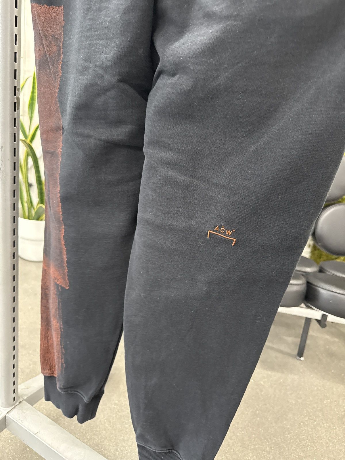 A-COLD-WALL* A-COLD-WALL Collage Sweatpants Black/Rust Size US 34 / EU 50 - 4 Thumbnail