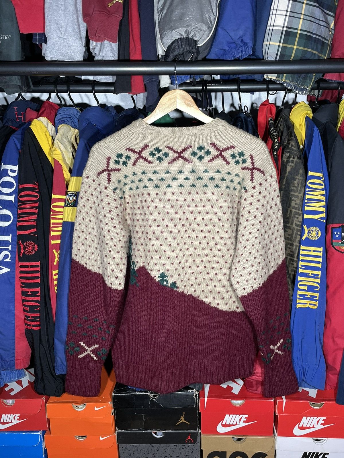 Polo Ralph Lauren × Ralph Lauren × Vintage Sweater Polo Ski Vintage Hand Knit Size US XL / EU 56 / 4 - 9 Thumbnail