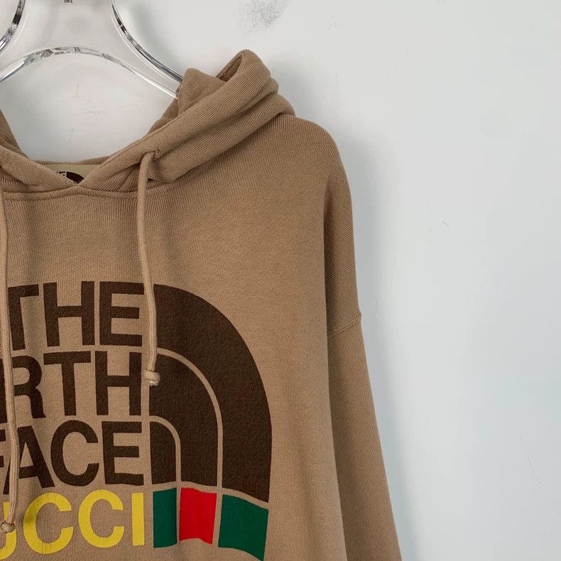 Gucci Gucci Co-branded brown logo letter print cotton hooded dra Size US XS / EU 42 / 0 - 3 Thumbnail