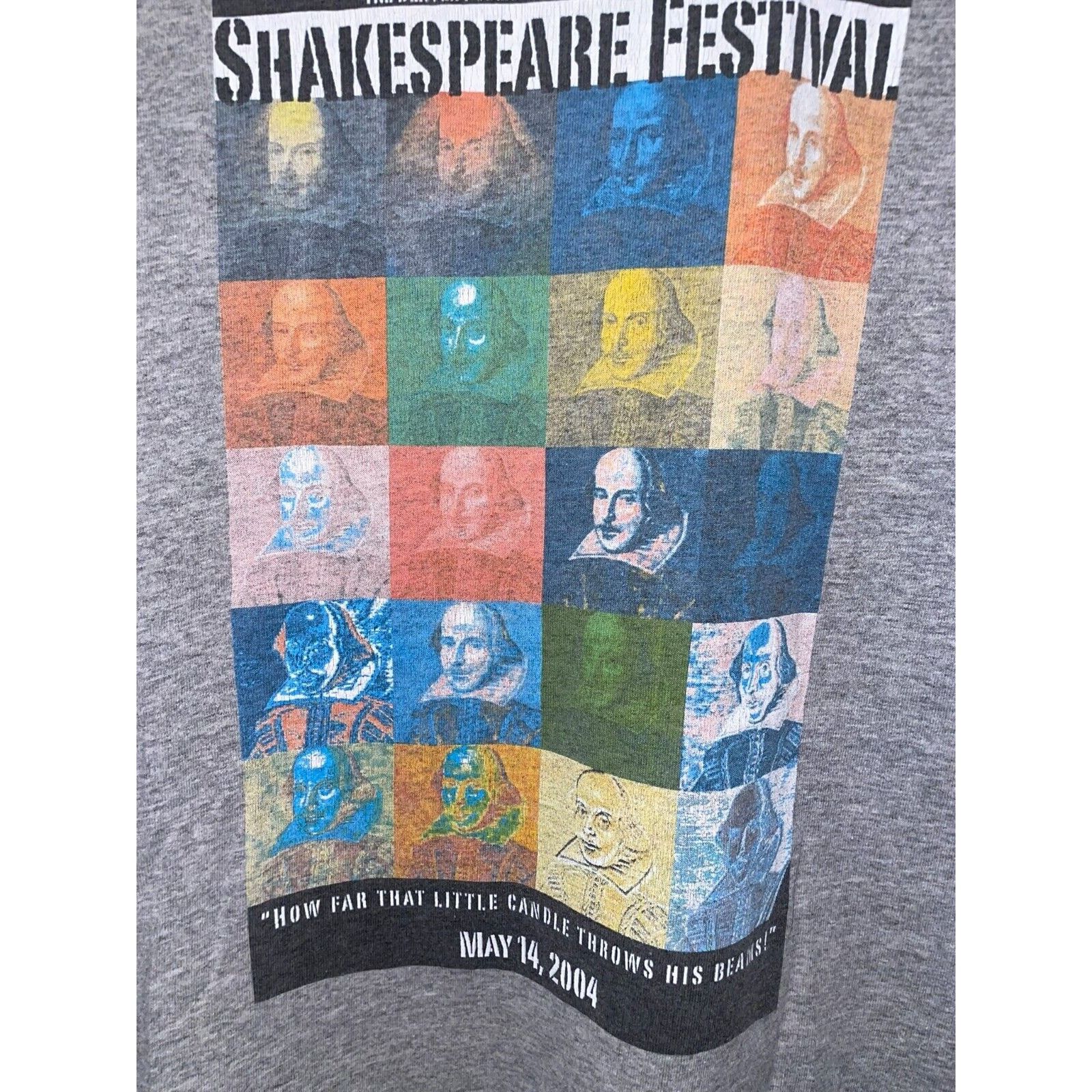Hanes Vintage Shakespeare Shirt Festival Denver Artist Art Tee Y2K Size US L / EU 52-54 / 3 - 3 Thumbnail
