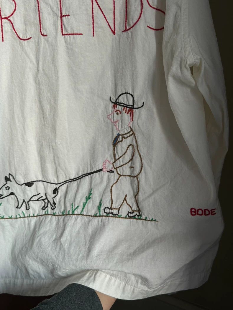 Bode bode Hand embroidered graffiti shirt- Size US L / EU 52-54 / 3 - 5 Thumbnail