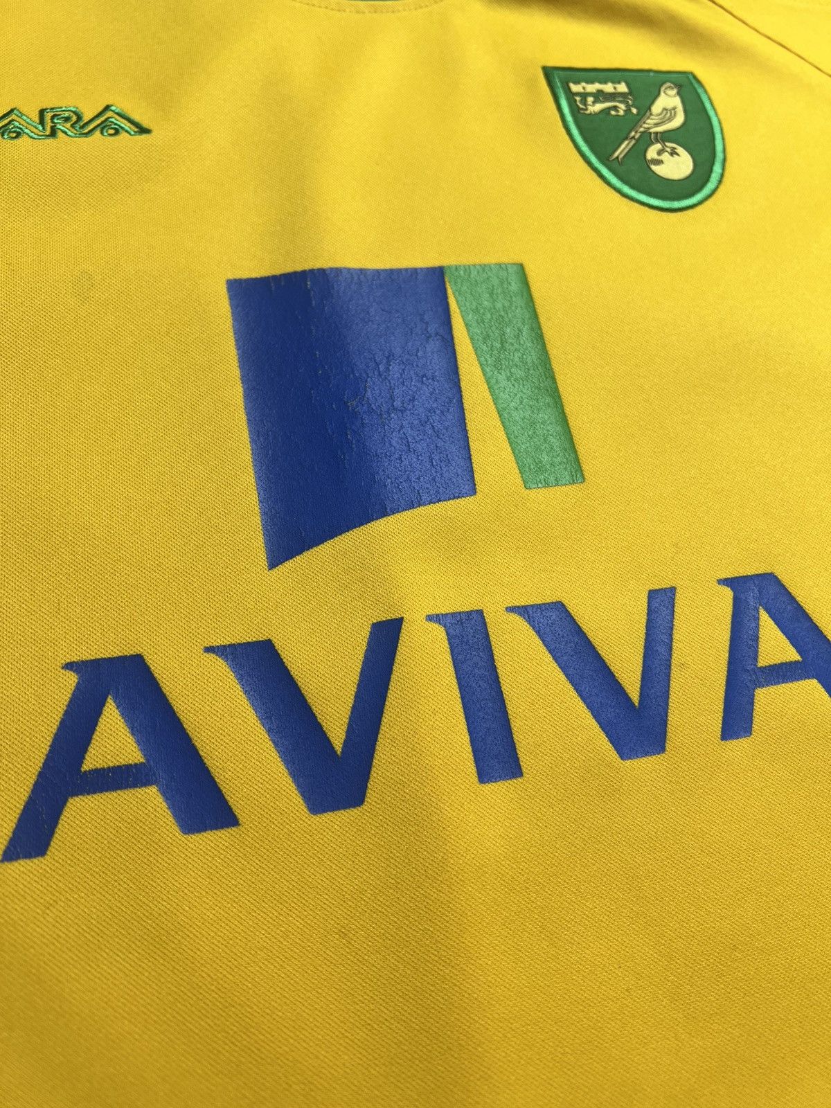 Other Xara Norwich 2010/2011 Home Kit Soccer Jersey Large Size US L / EU 52-54 / 3 - 10 Thumbnail