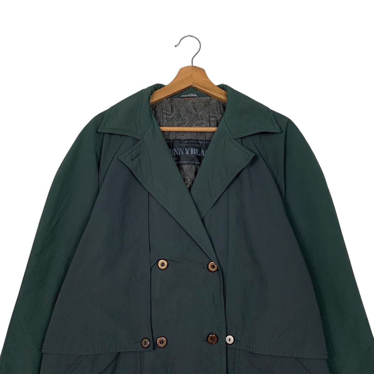 Other Penny Black Double Breasted Overcoat Made In Italy Size M / US 6-8 / IT 42-44 - 2 Thumbnail