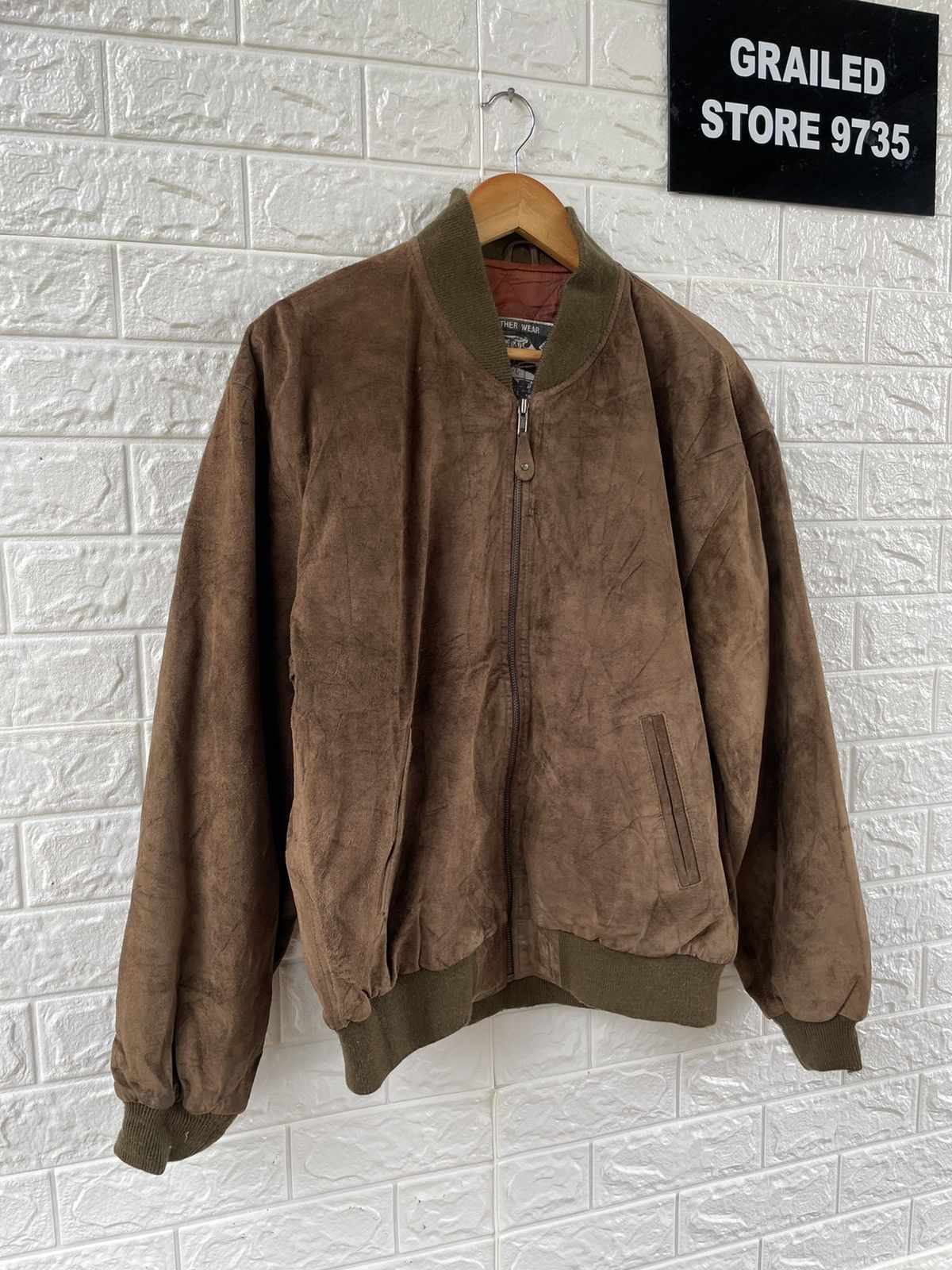 Japanese Brand Vintage Leather Bomber Jacket Size US XL / EU 56 / 4 - 3 Thumbnail
