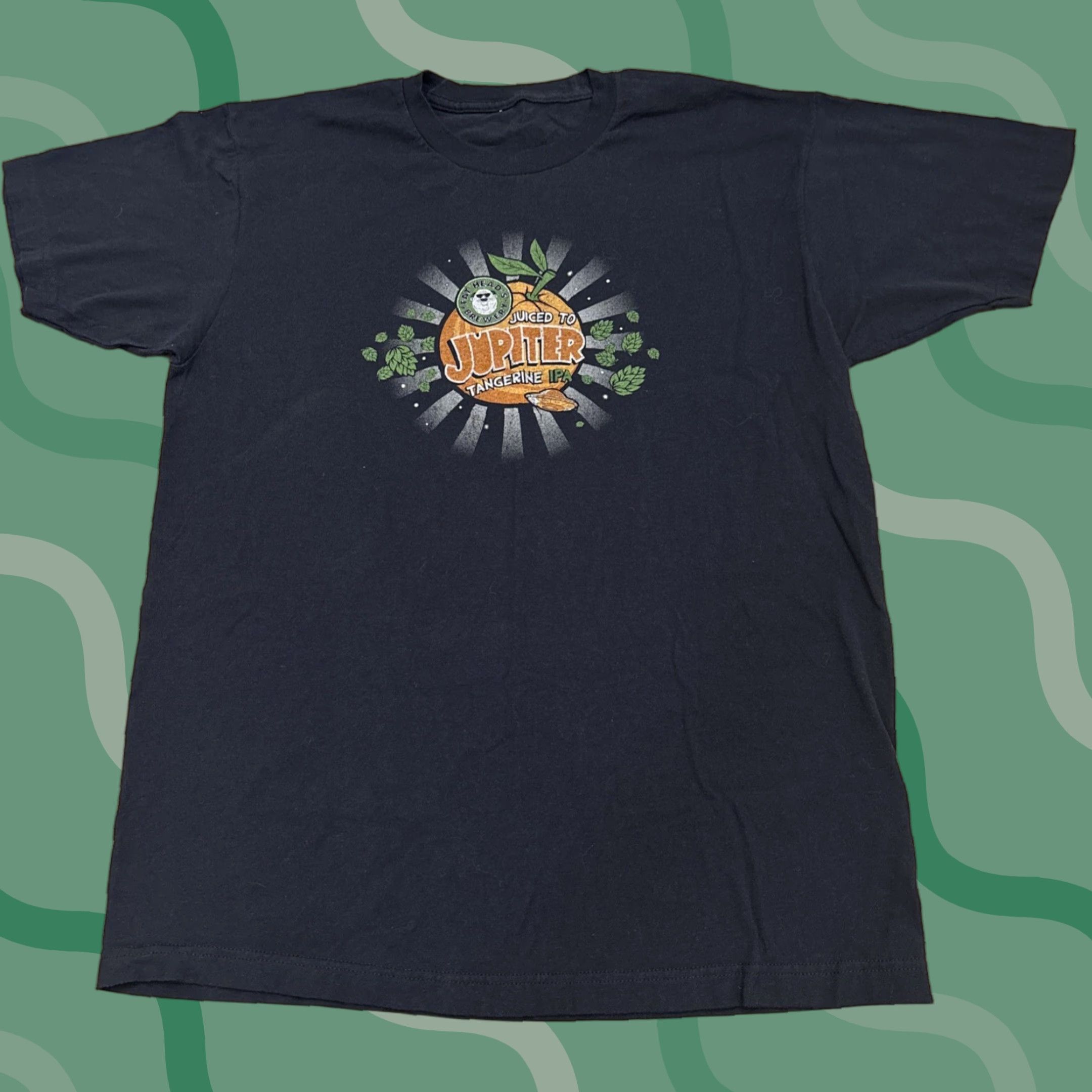Vintage VINTAGE Fat Heads Brewery Juiced To Jupiter Tangerine IPA T Shirt Navy Blue Men L Size Navy Blue Beer Juiced To Jupiter IPA Shirts Mens L Size US L / EU 52-54 / 3 - 1 Thumbnail