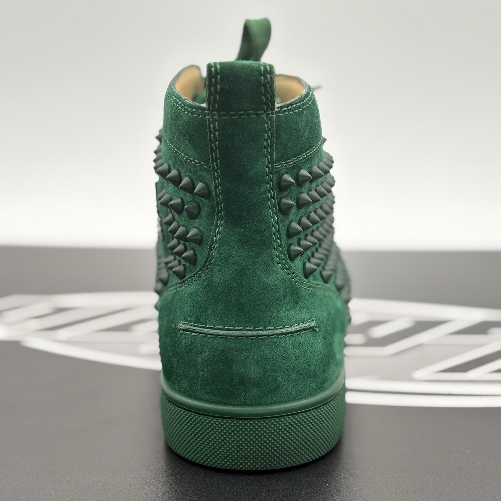 Christian Louboutin Spikes ' Green ' EXCELLENT CONDITION!