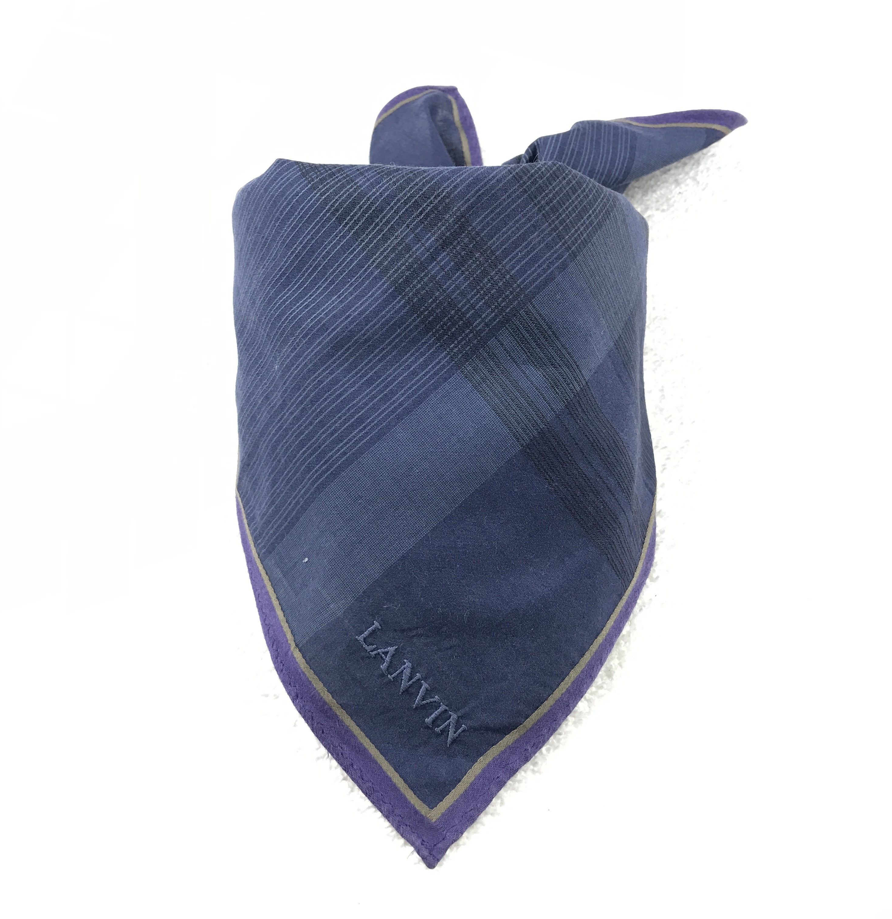 Designer × Lanvin × Vintage Vintage Lanvin Bandana Neckerchief Handkerchief Size ONE SIZE - 4 Thumbnail
