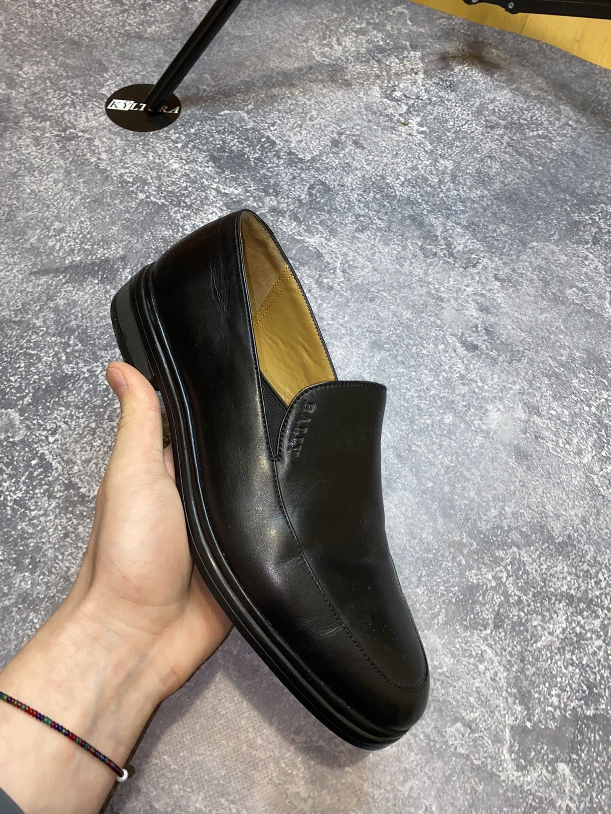 Bally Leather Slip On Loafers