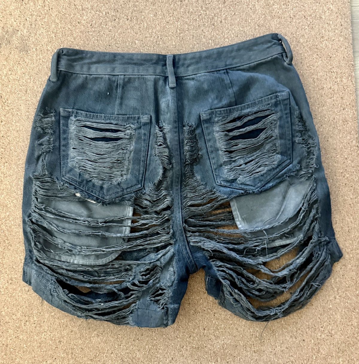 Rick Owens Drkshdw Drkshdw Distressed Cutoff Shorts Size US 31 - 2 Thumbnail
