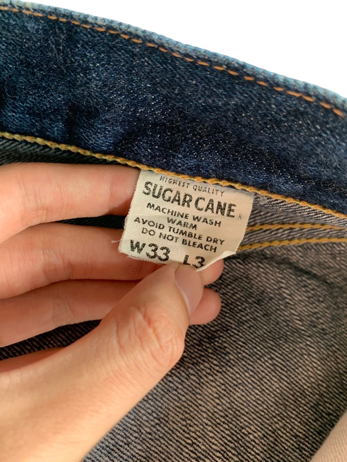 Sugar Cane VINTAGE SUGAR CANE’S STAR SELVEDGE BUTTON FLY JAPANESE DENIM Size US 32 / EU 48 - 19 Thumbnail