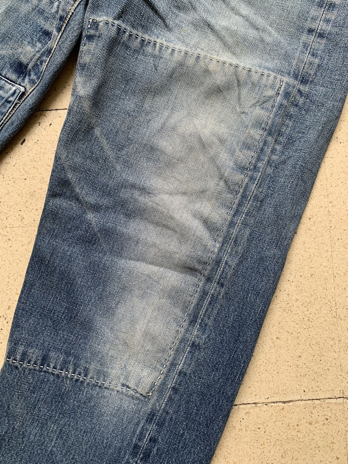 Japanese Brand Vintage gowest repaired selvedge denim Size US 29 - 2 Thumbnail