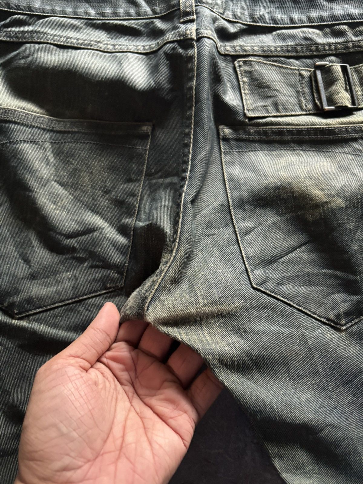Hysteric Glamour SICK SUPERFINE WASHED WAXED ITALY JEANS HEIDI SLIMANE INSPO Size US 31 - 15 Thumbnail