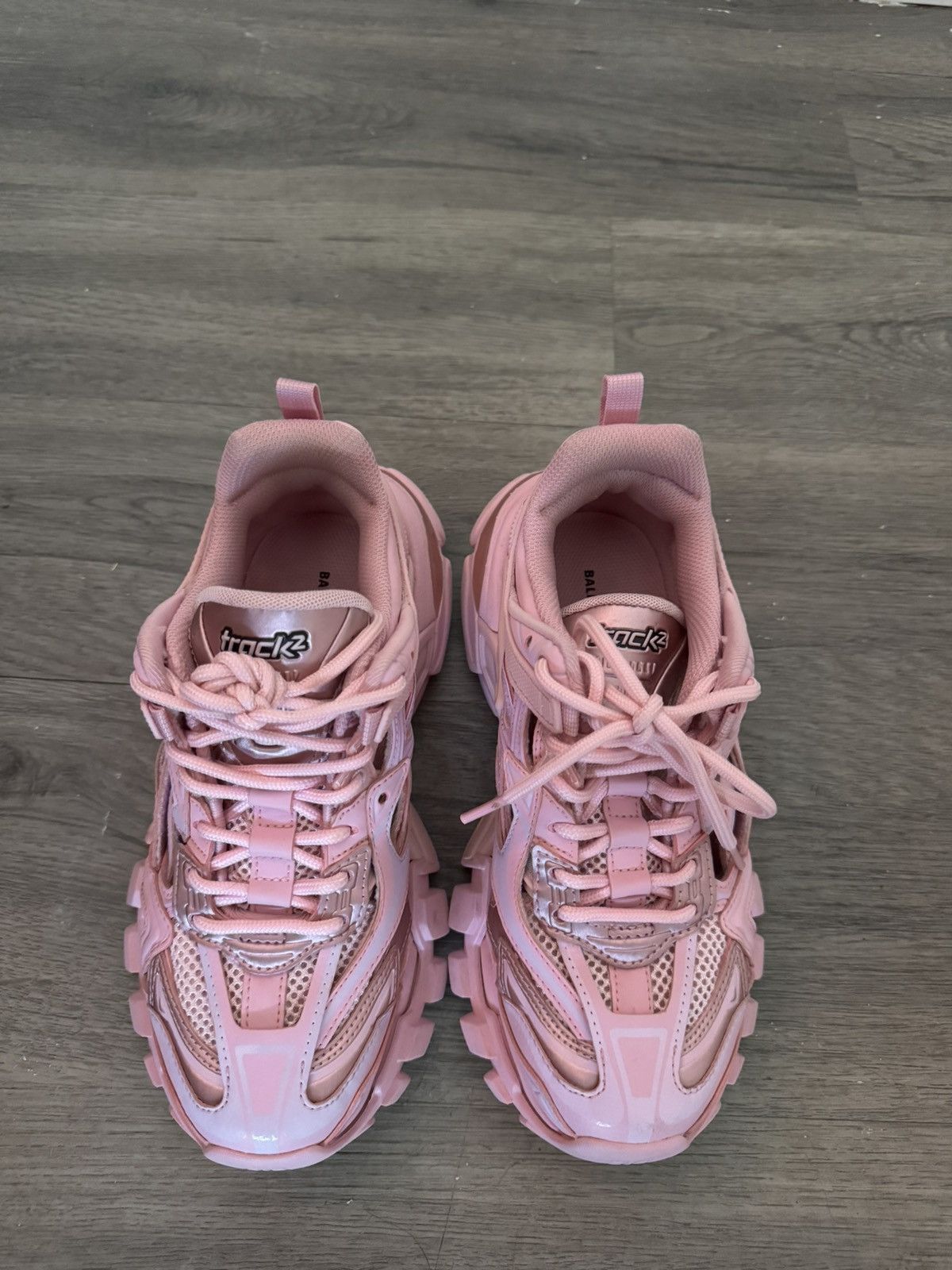 Balenciaga Balenciaga Pink Track Sneakers Women Size US 5 / IT 35 - 1 Thumbnail