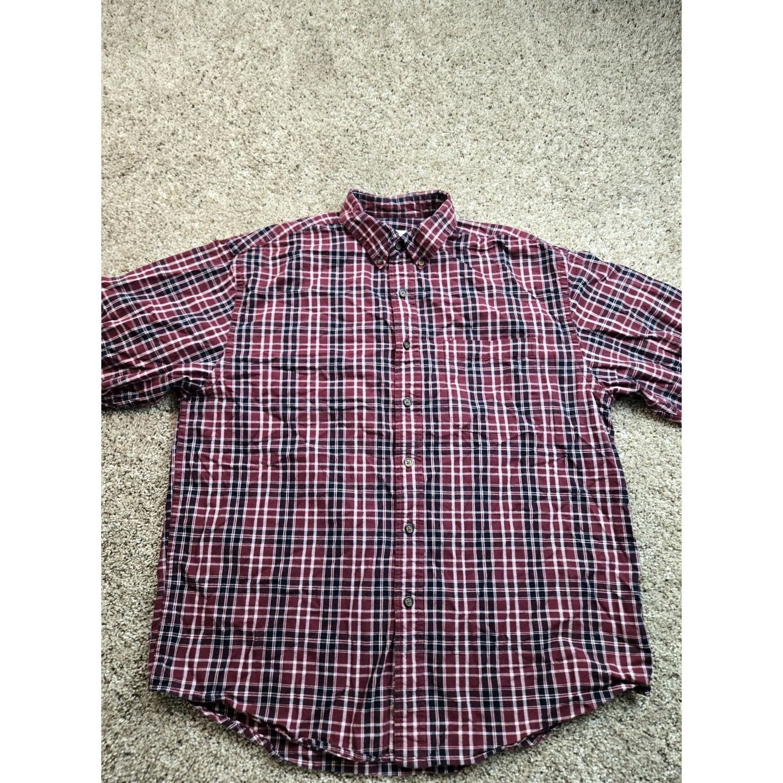 Eddie Bauer VINTAGE Eddie Bauer Shirt Mens L Red Plaid Long Sleeve Button Down Cotton Size US L / EU 52-54 / 3 - 3 Thumbnail