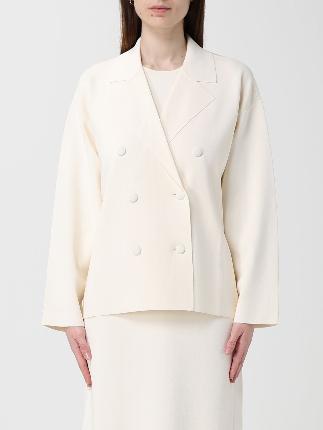 Max Mara Jacket Woman Ivory
