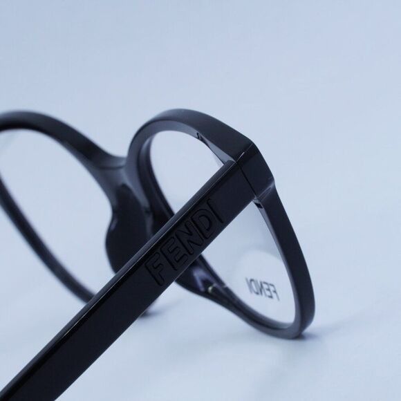 Fendi Fendi FE50024I 001 Eyeglasses Shiny Black 52mm Cat Eye Frame Size ONE SIZE - 5 Thumbnail