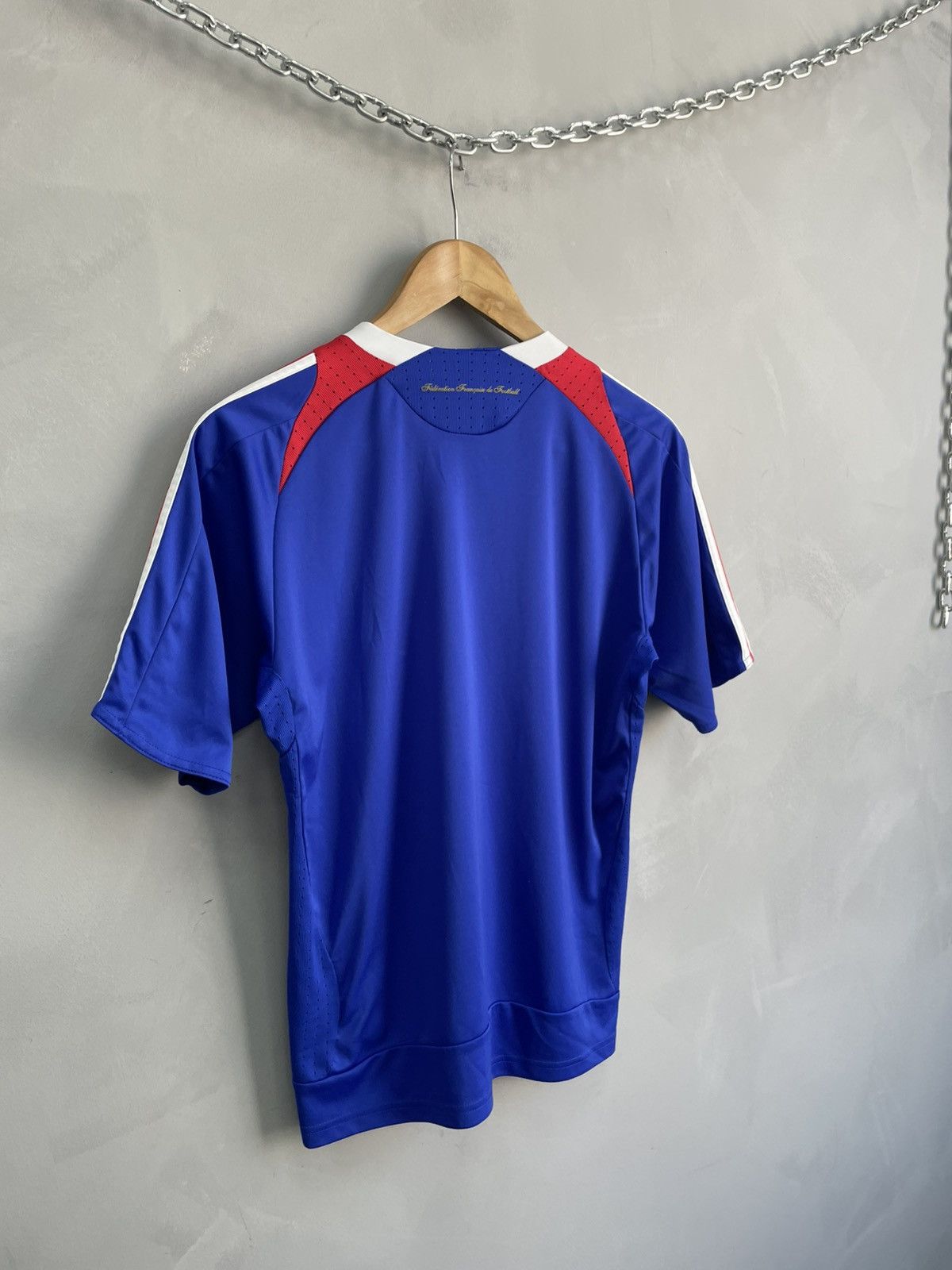 Adidas France 2007 Football Jersey Blue Soccer T-shirts Size US S / EU 44-46 / 1 - 10 Thumbnail