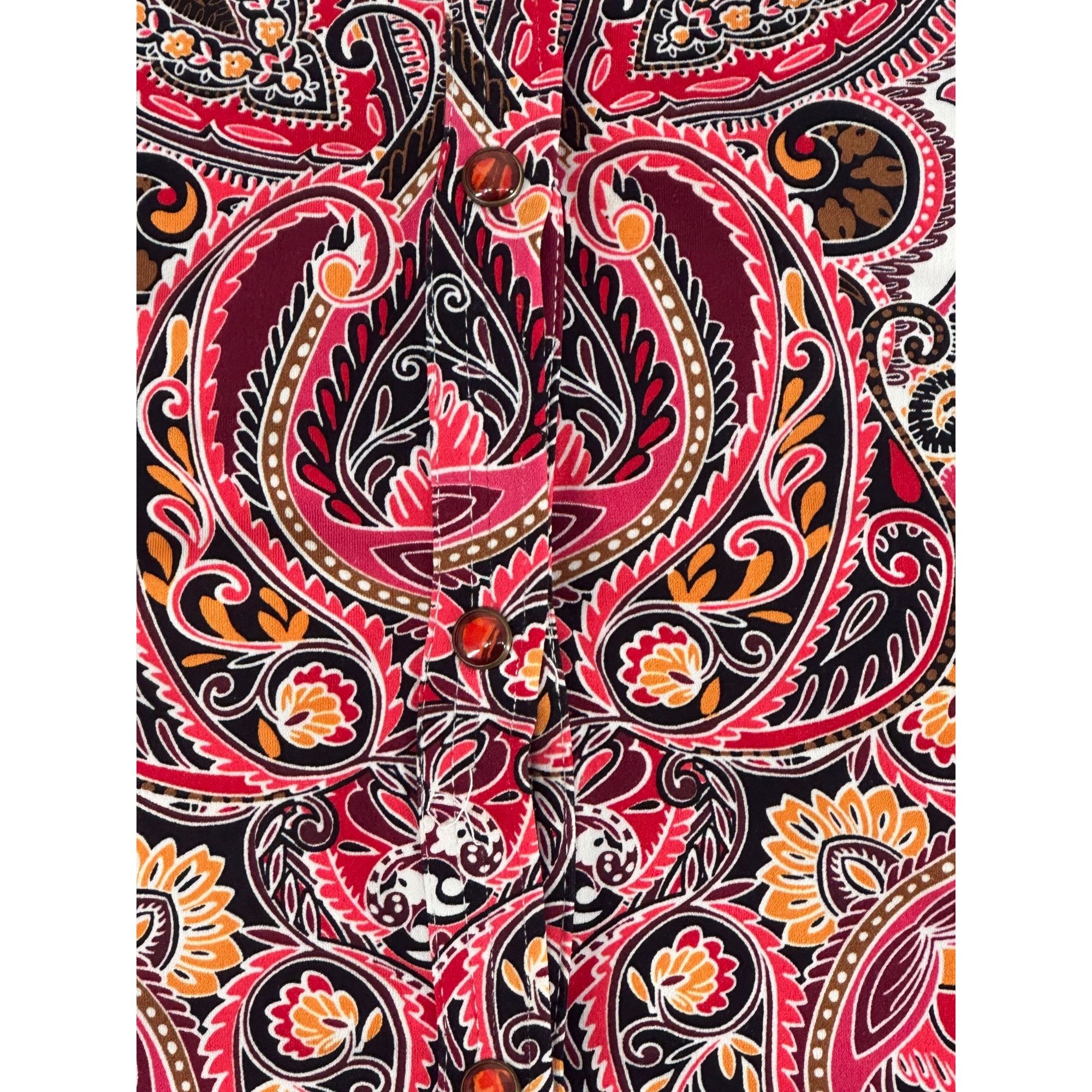 JM Collection JM Collection Paisley Medallion Boho Blouse - XL Size XL / US 12-14 / IT 48-50 - 5 Thumbnail
