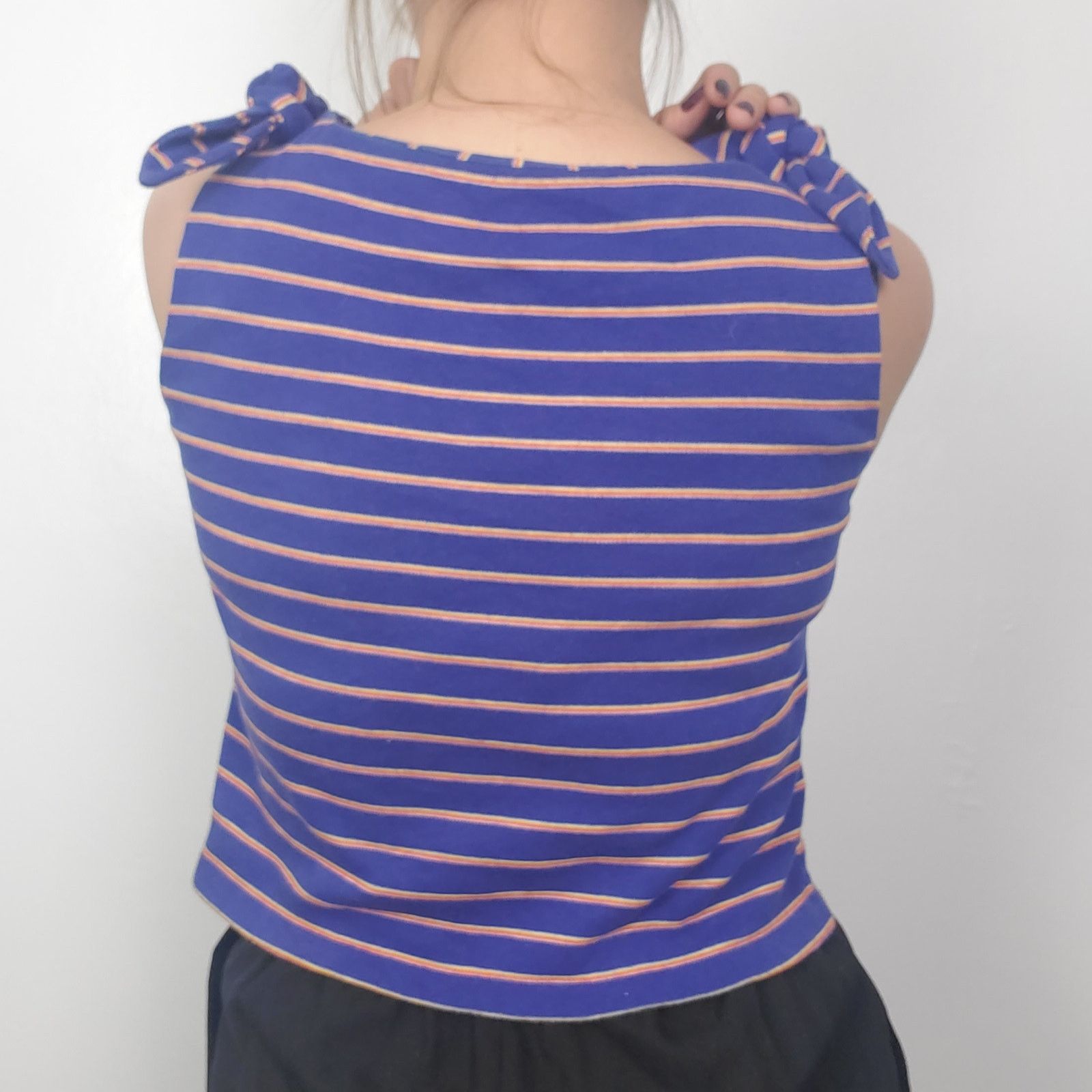 Other Vintage Chaus Striped Tank Top M 100% Cotton 70s 80s Size M / US 6-8 / IT 42-44 - 3 Thumbnail
