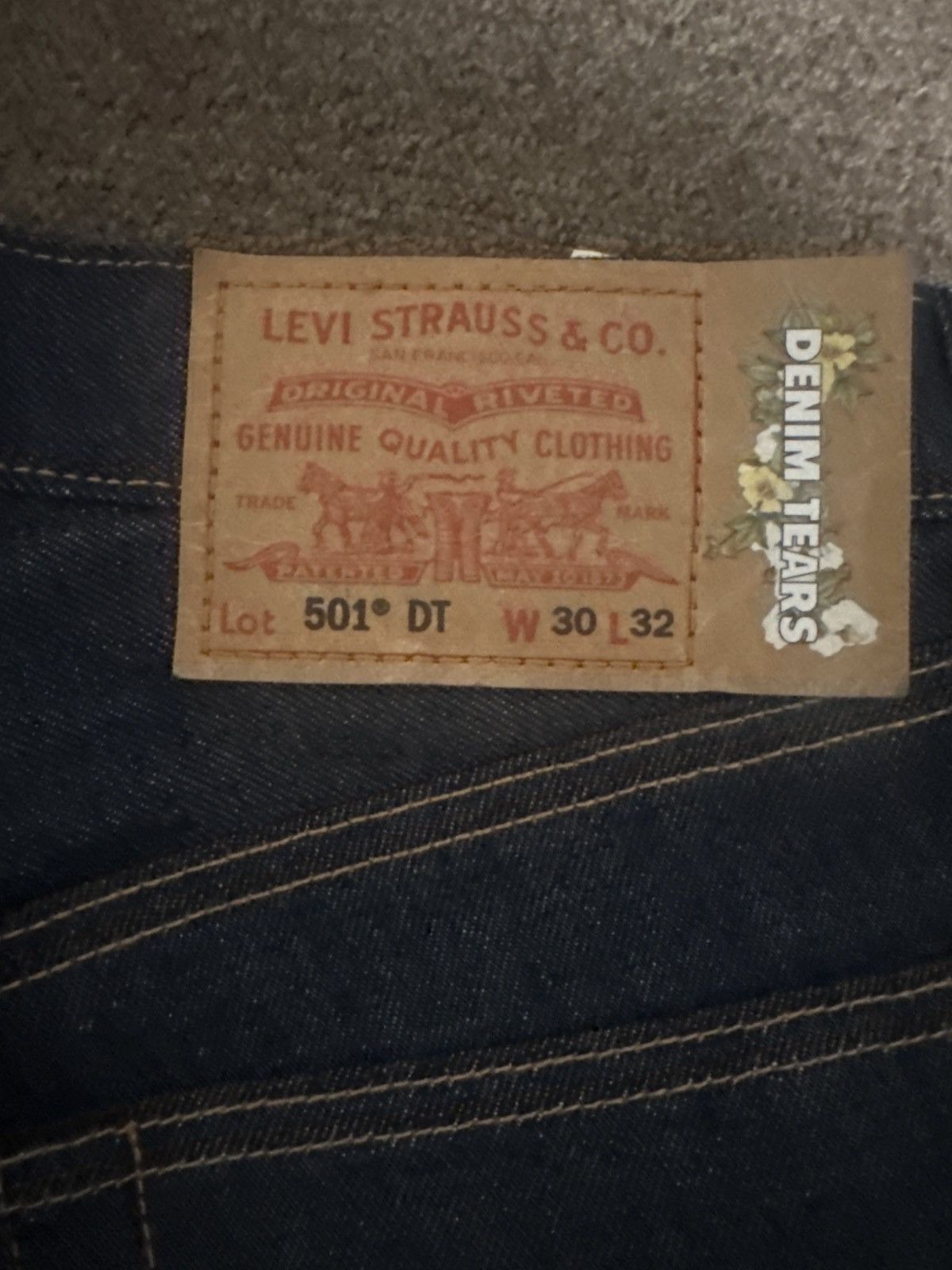 DENIM TEARS Raw indigo denim tear pants Size US 30 / EU 46 - 5 Thumbnail