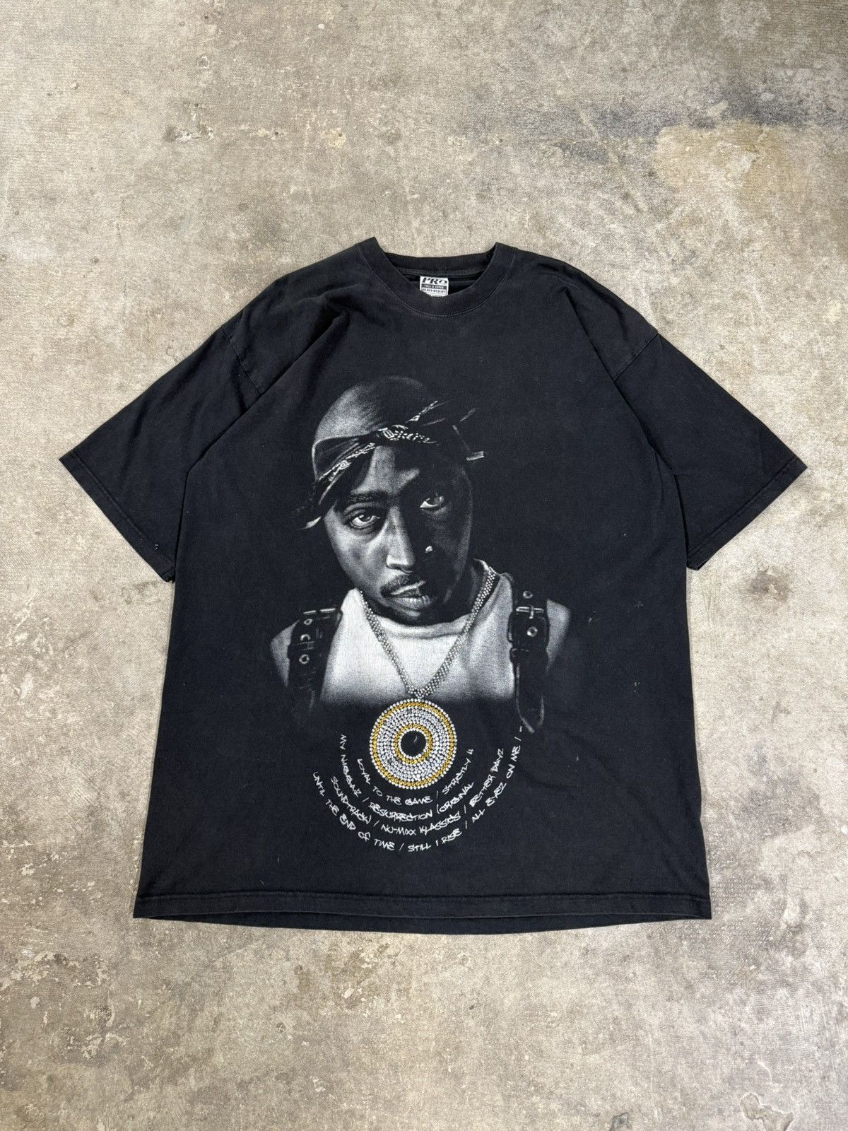 Rap Tees × Vintage Vintage 00’s Y2K 2 Pac Pro Club 3XL Tall Tee Size US XXL / EU 58 / 5 - 1 Thumbnail