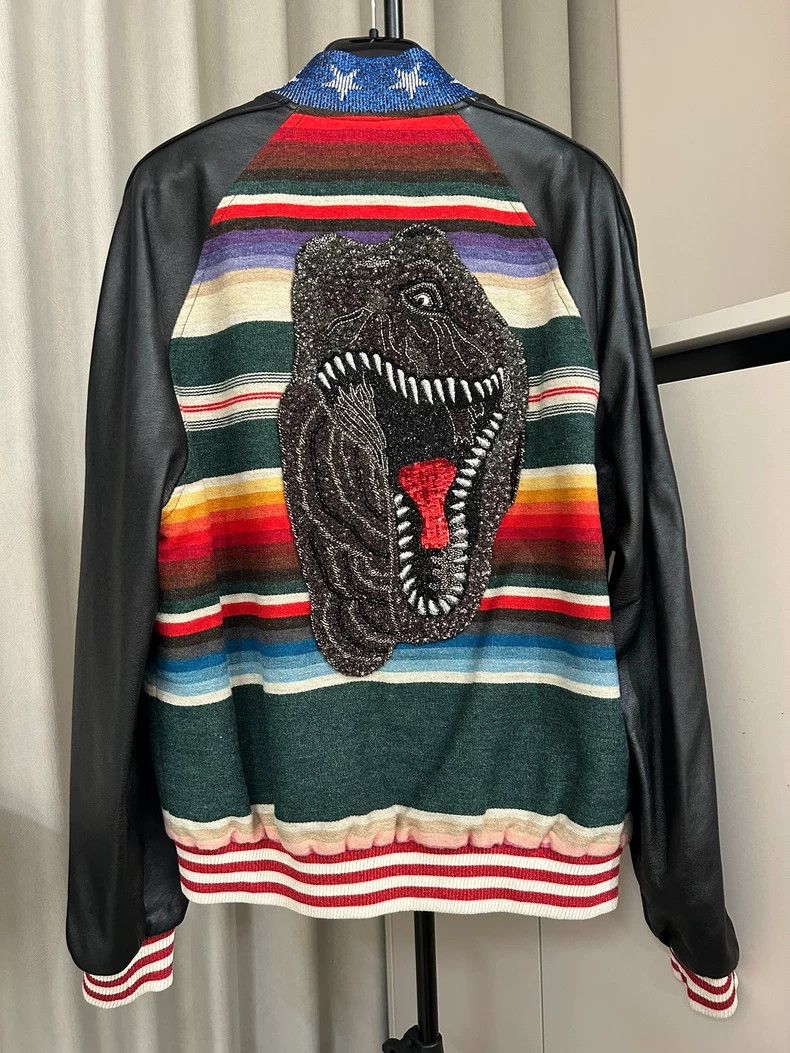 Saint Laurent Dinosaur Leather Jacket-dmc
