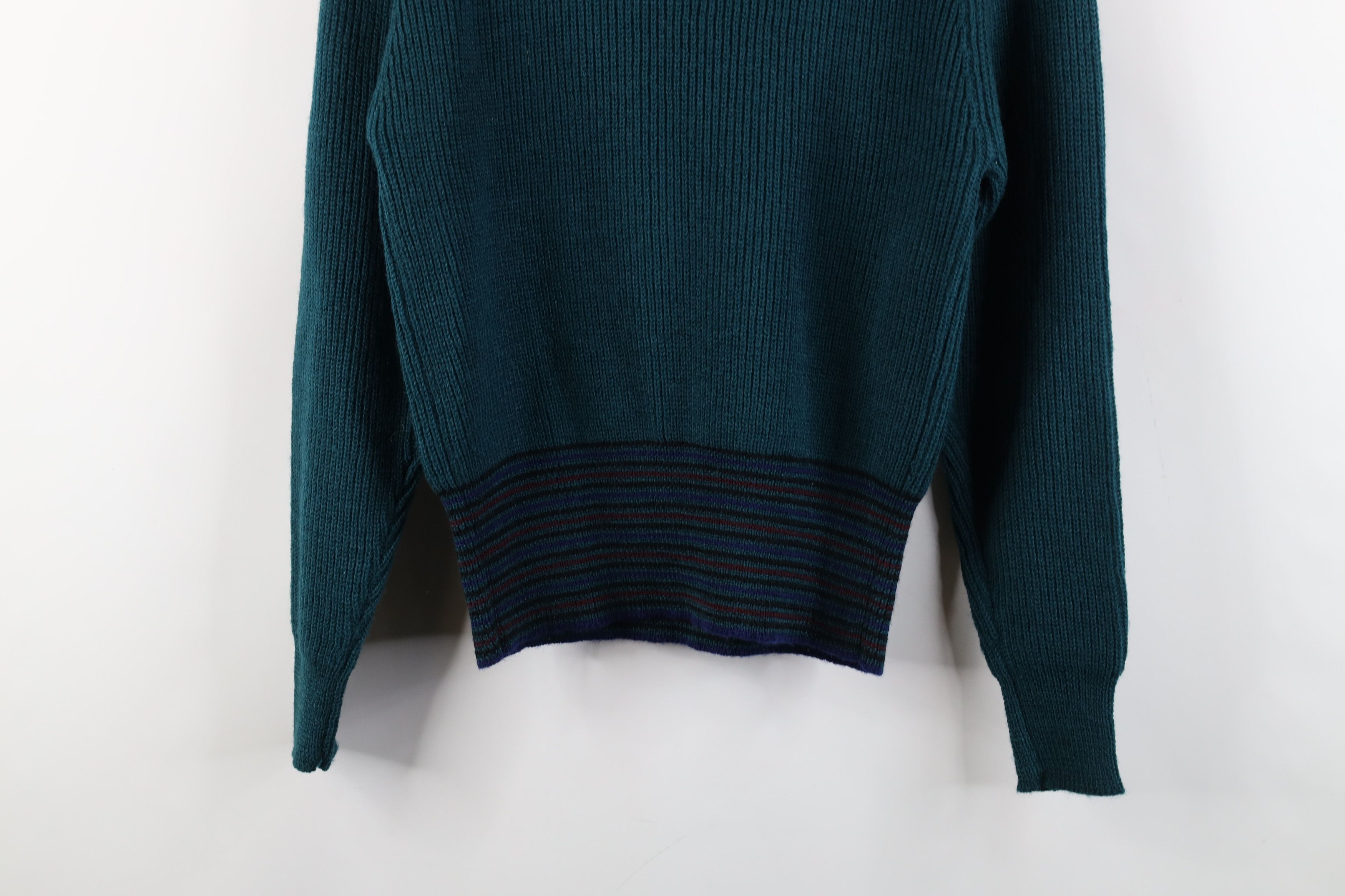 Vintage Vintage 80s 90s Mid Mod Wool Ribbed Knit Turtleneck Sweater Size M / US 6-8 / IT 42-44 - 13 Thumbnail
