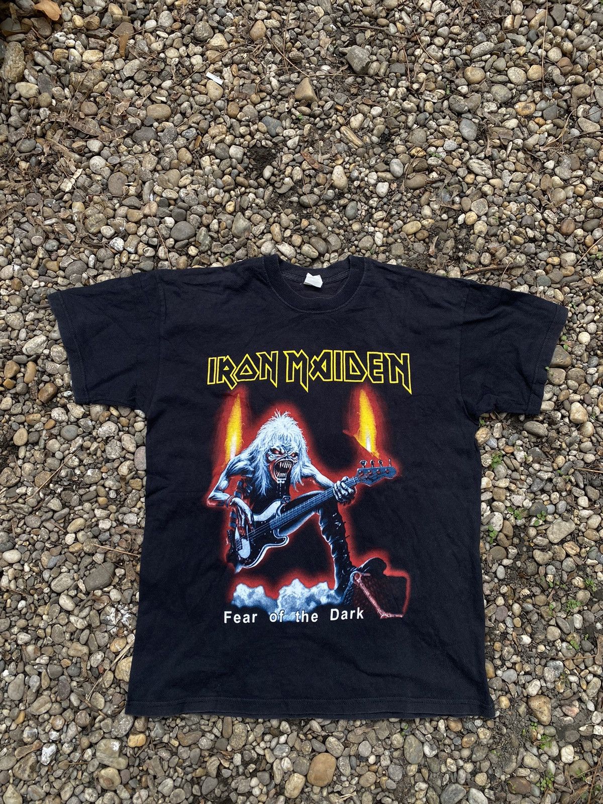 Band Tees × Vintage Vintage Iron Maiden 90s Fear Of The Dark Tee Size US L / EU 52-54 / 3 - 1 Thumbnail