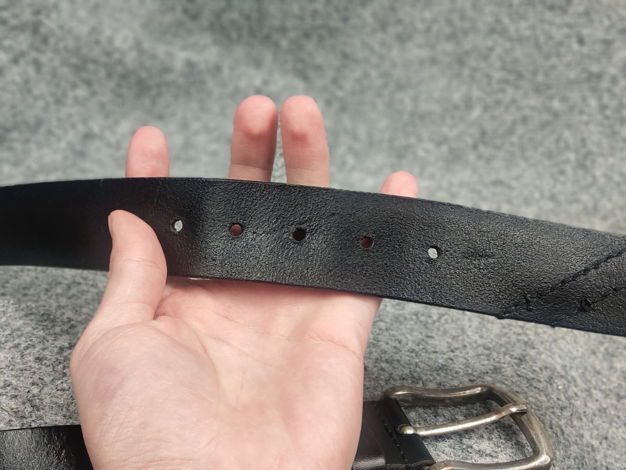 Diesel Vintage Diesel Metal leather belt Y2K Punk Emo Rock Goth LGB Size ONE SIZE - 9 Thumbnail