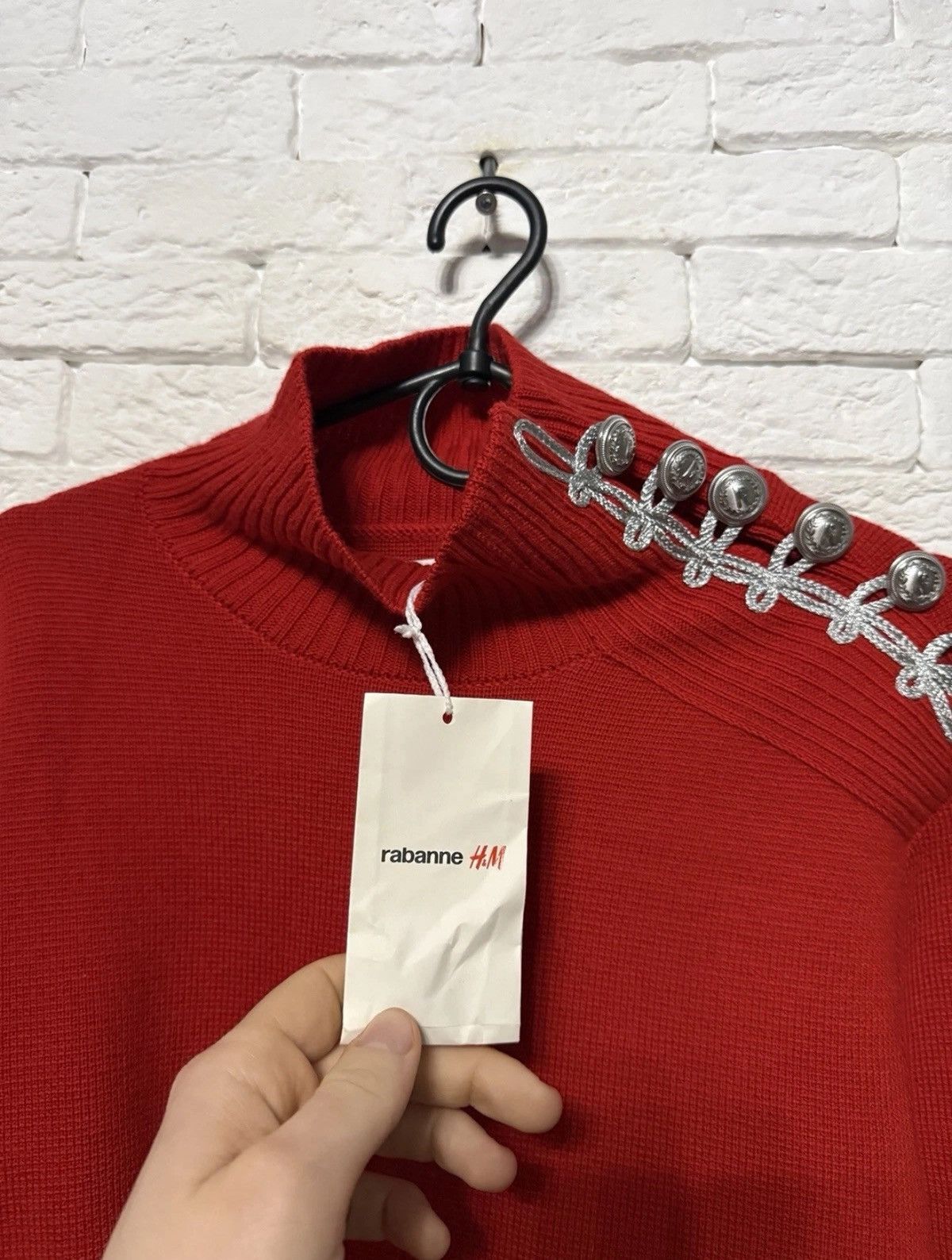 H&M Rare Rabanne x H&M Brand New Wool Knit Sweater Turtleneck Size US L / EU 52-54 / 3 - 5 Thumbnail