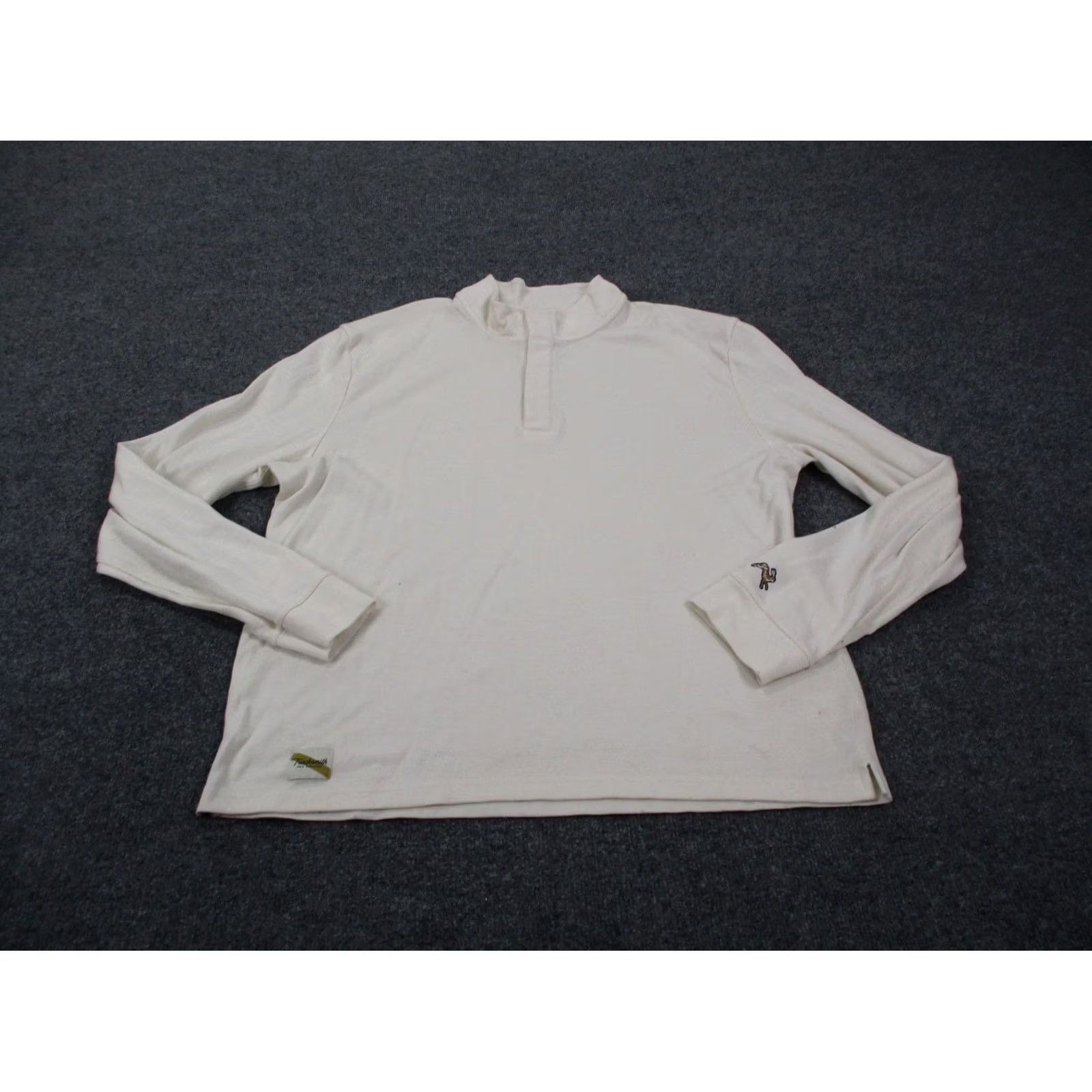 Vintage Tracksmith Sweater Mens 2XL Polo Merino Wool Henley Running Hare Logo Preppy Size US XXL / EU 58 / 5 - 2 Thumbnail